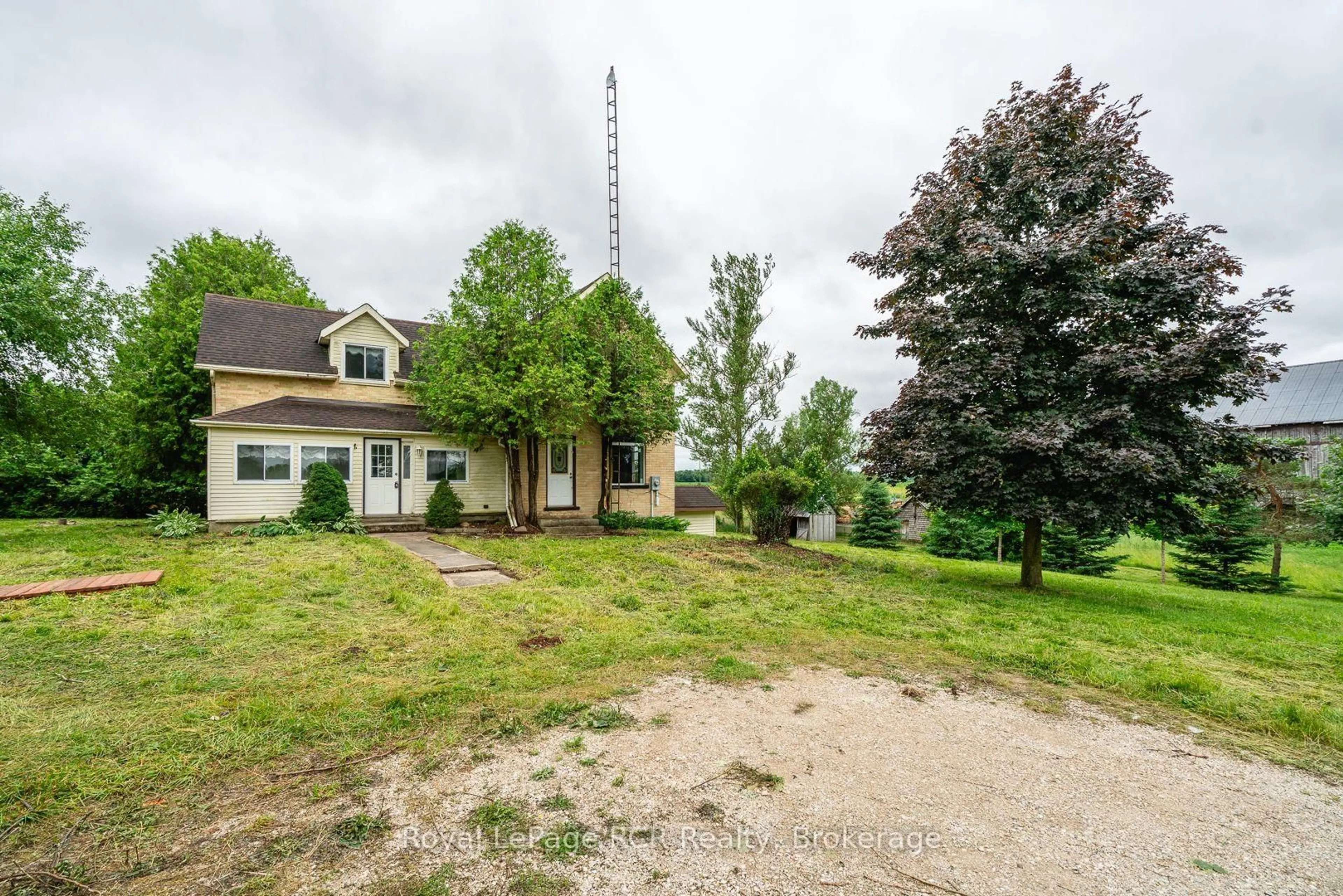 A pic from outside/outdoor area/front of a property/back of a property/a pic from drone, unknown for 422014 Concession 6 NDR, West Grey Ontario N0G 1S0