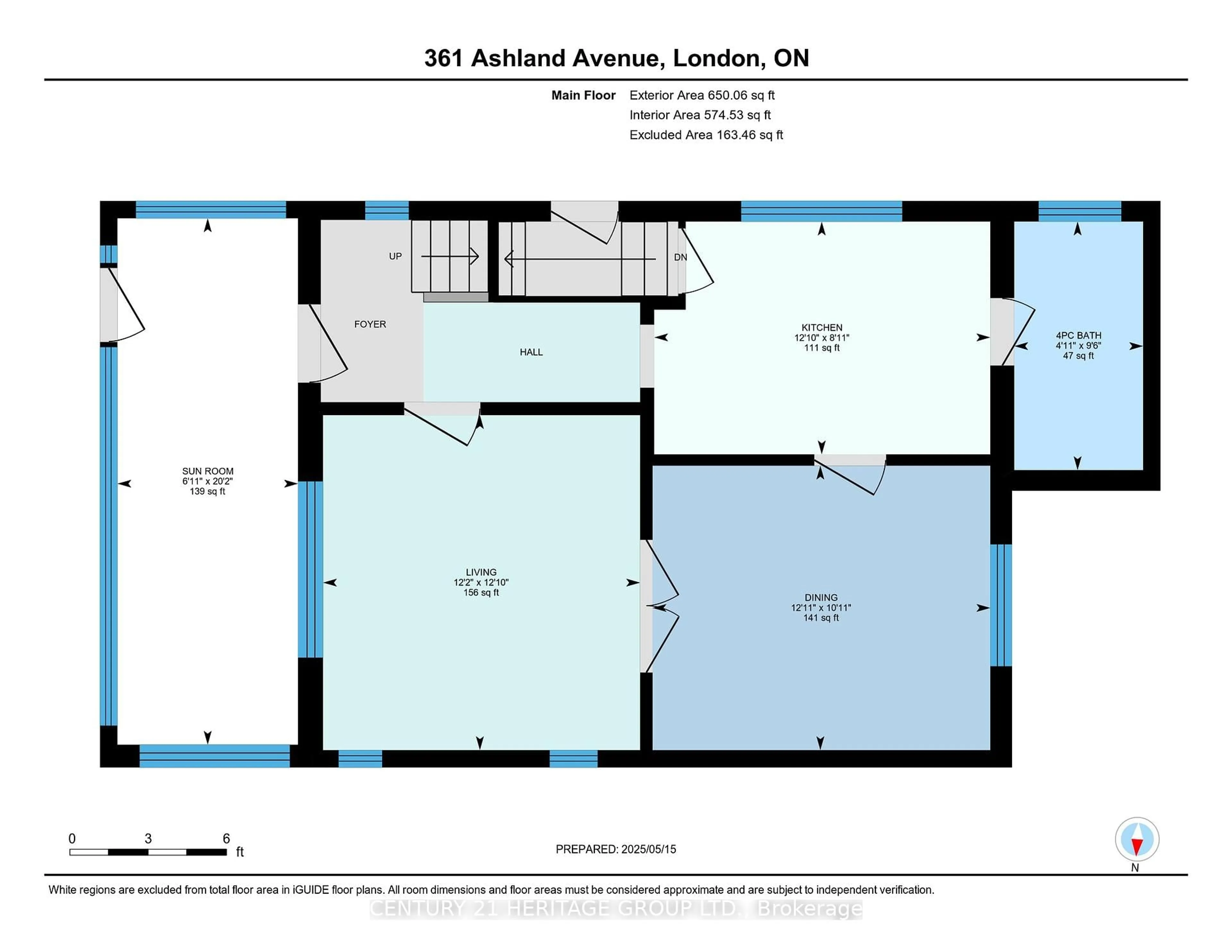 Floor plan for 361 Ashland Ave, London East Ontario N5W 4E9