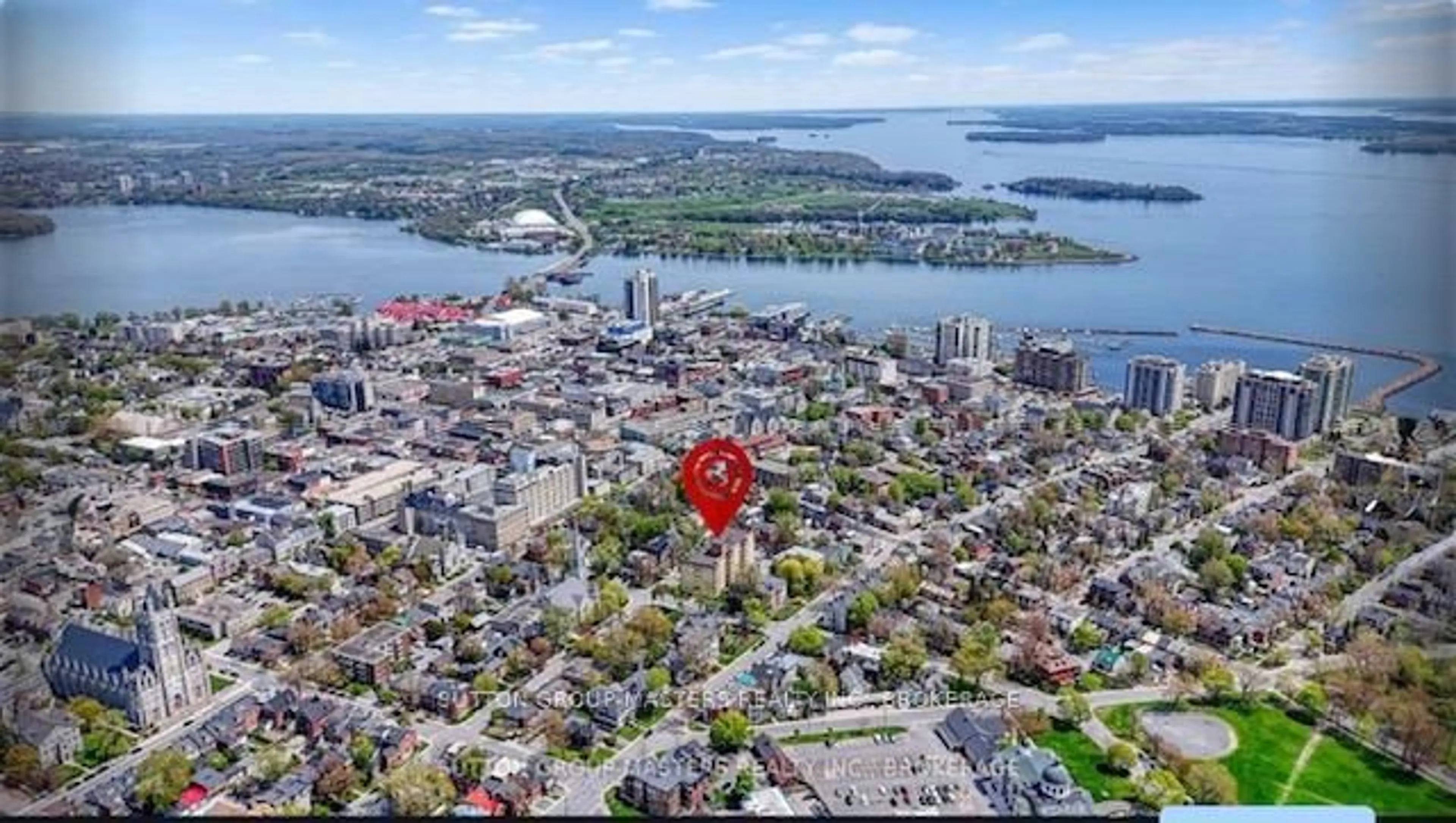 A pic from outside/outdoor area/front of a property/back of a property/a pic from drone, water/lake/river/ocean view for 67 Sydenham St #404, Kingston Ontario K7L 3H2
