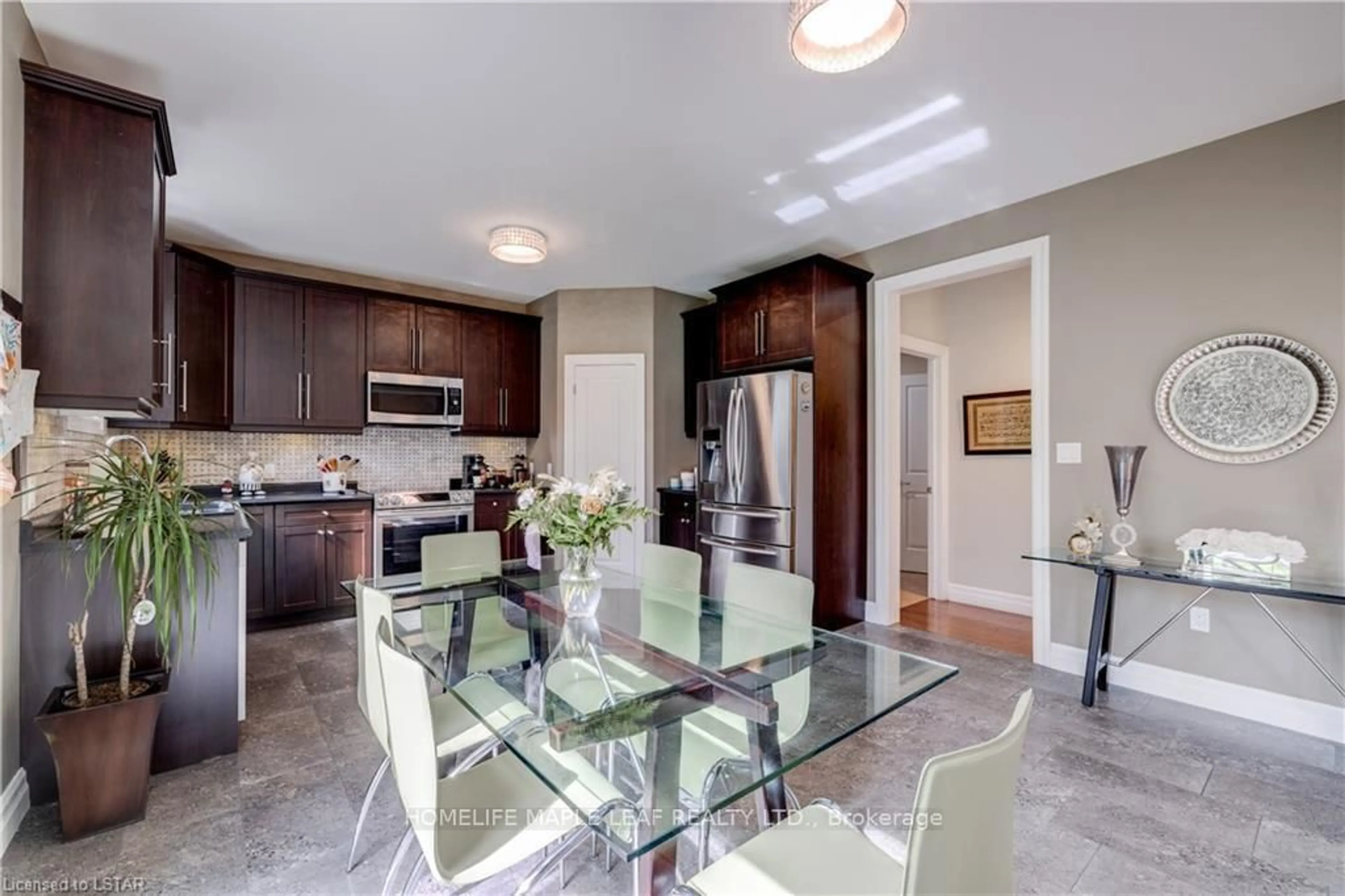 Open concept kitchen, ceramic/tile floor for 1285 Whetherfield St, London North Ontario N6H 0E5