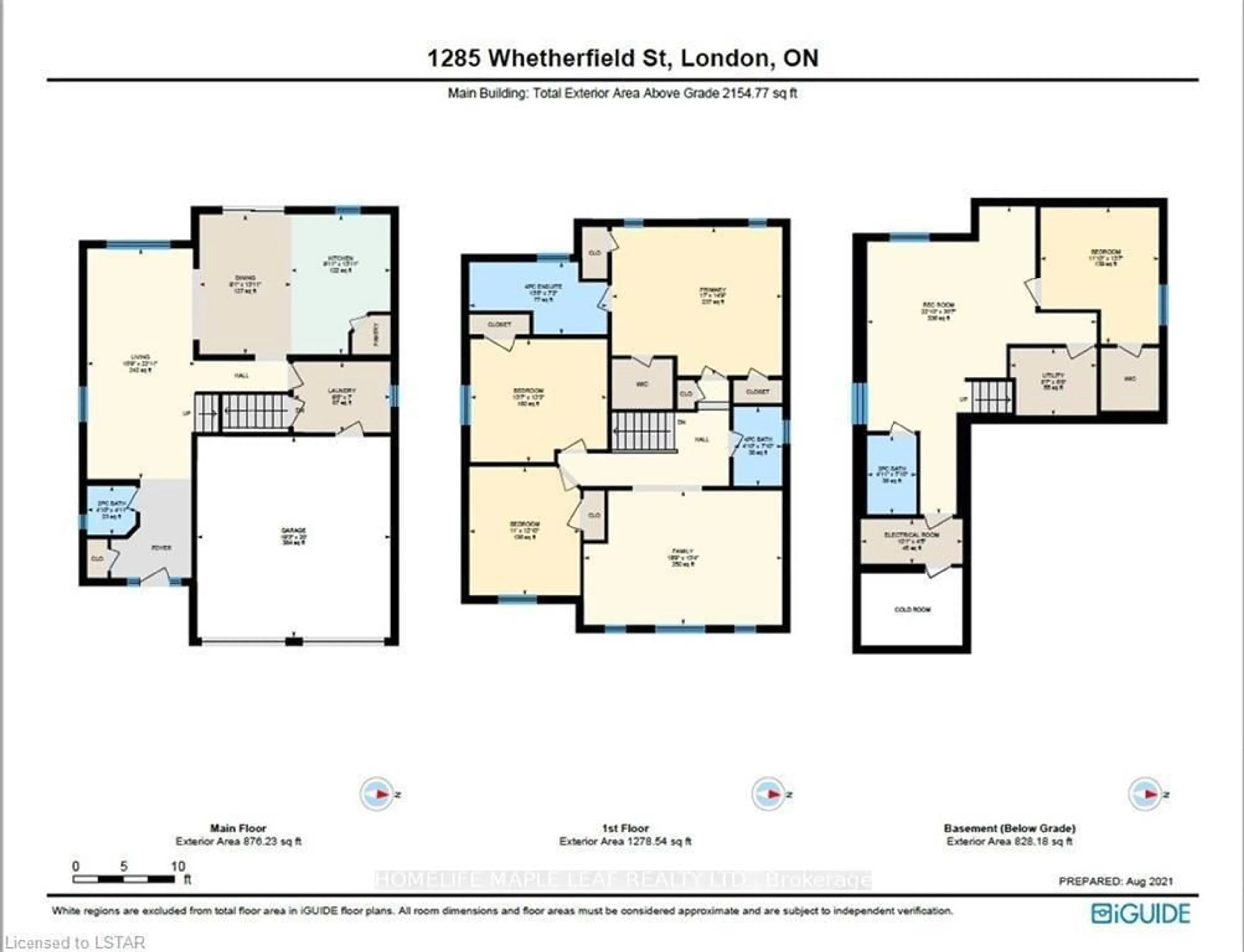 Floor plan for 1285 Whetherfield St, London North Ontario N6H 0E5