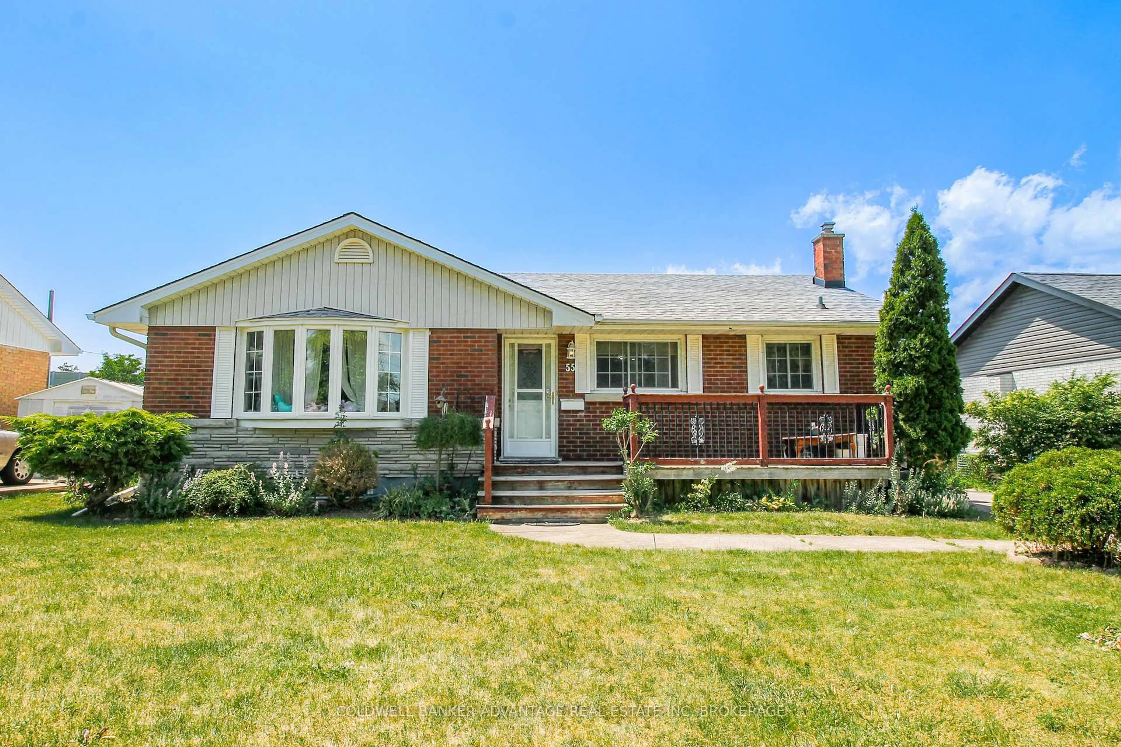 Home with brick exterior material, street for 55 Glengarry Rd, St. Catharines Ontario L2T 2V4