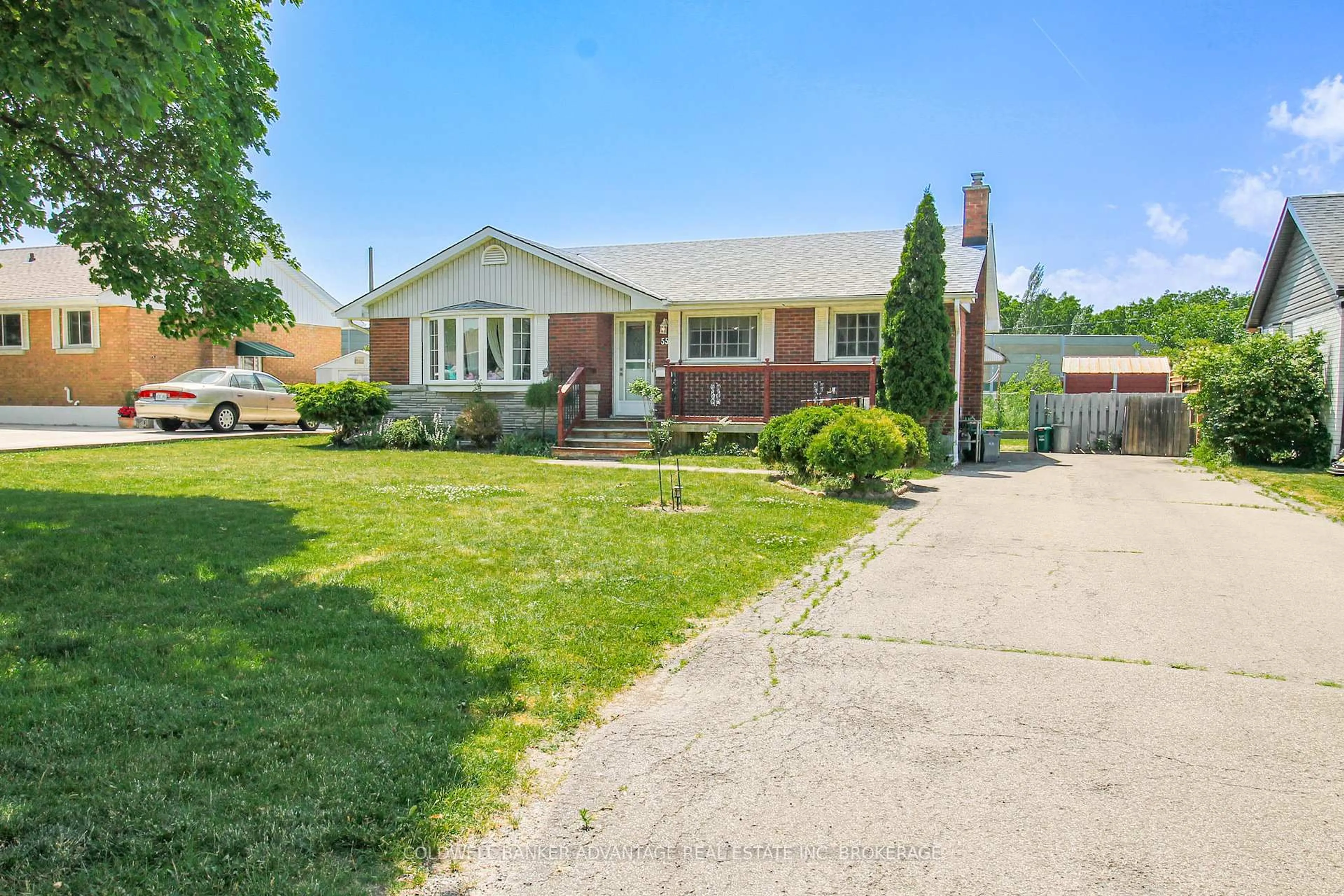 Home with brick exterior material, street for 55 Glengarry Rd, St. Catharines Ontario L2T 2V4