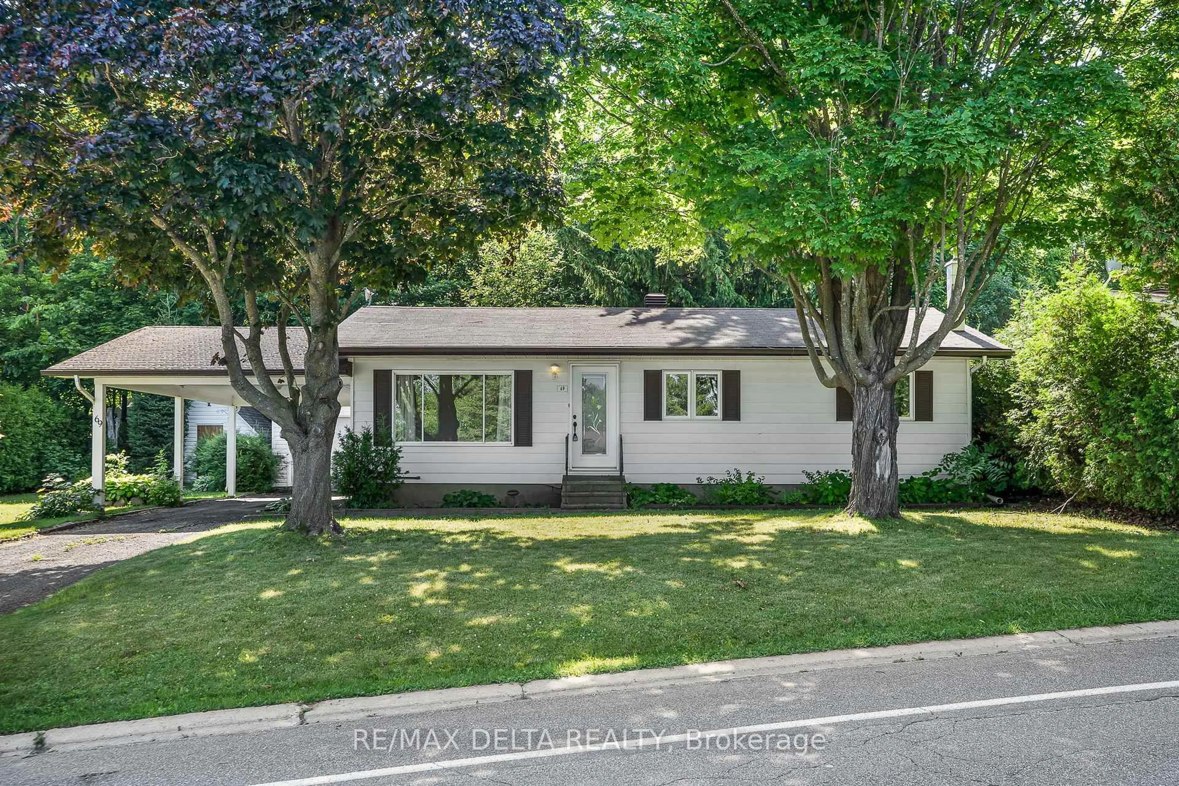 Home with vinyl exterior material, street for 69 Home Ave, Champlain Ontario K0B 1R0