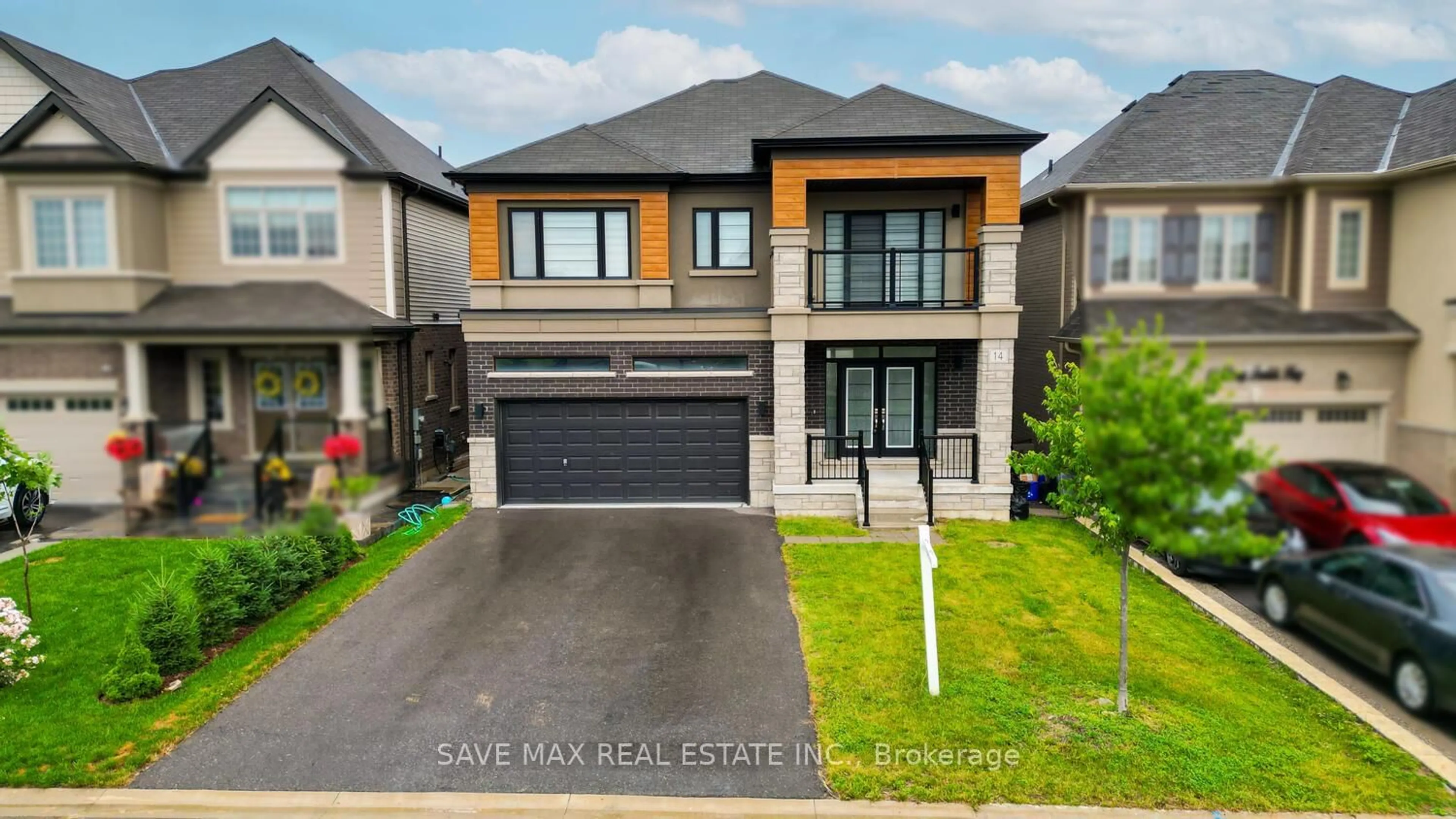 Home with brick exterior material, street for 14 Doug Foulds Way, Brant Ontario N3L 0K2