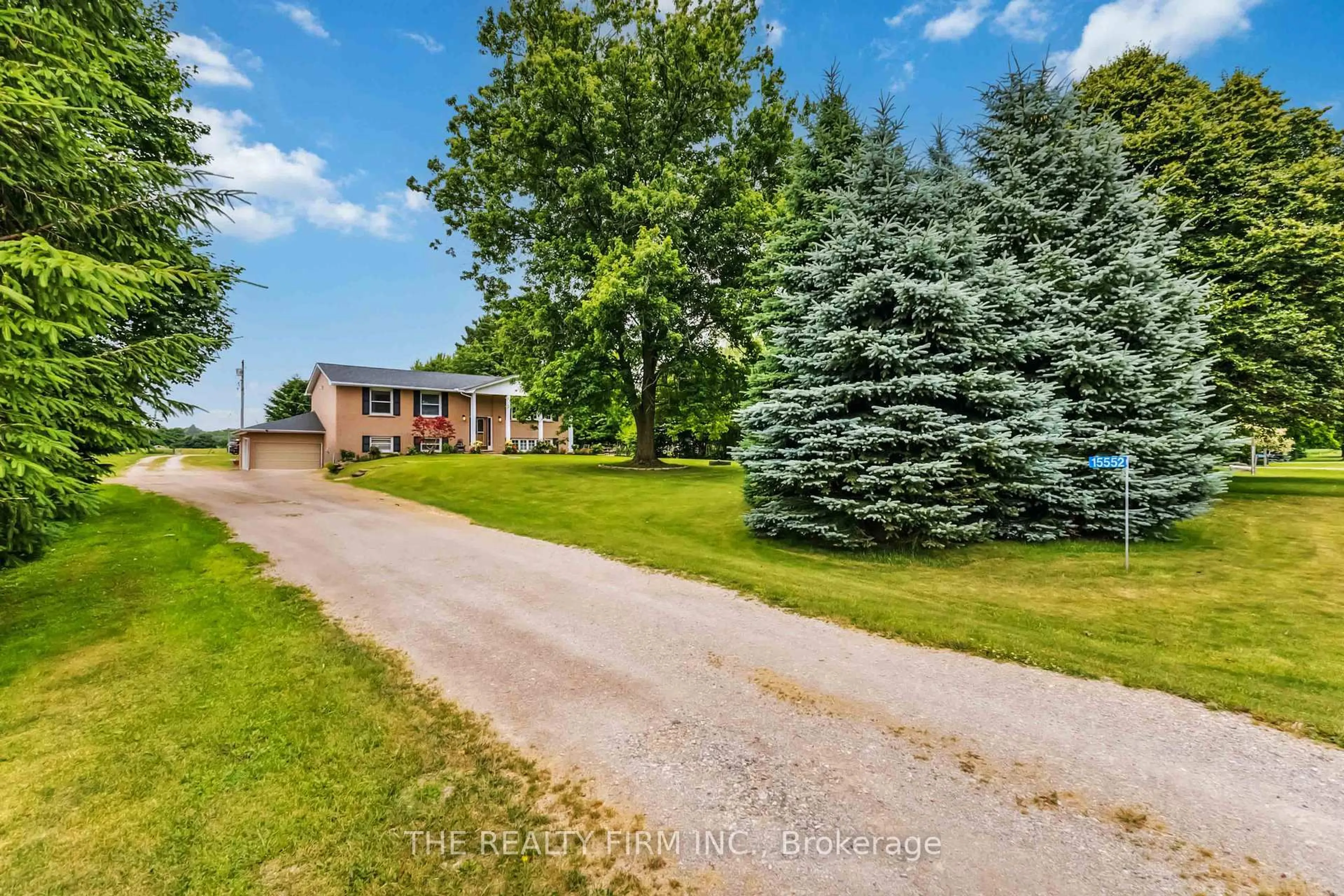 A pic from outside/outdoor area/front of a property/back of a property/a pic from drone, street for 15552 Elginfield Rd, Lucan Biddulph Ontario N0M 1V0