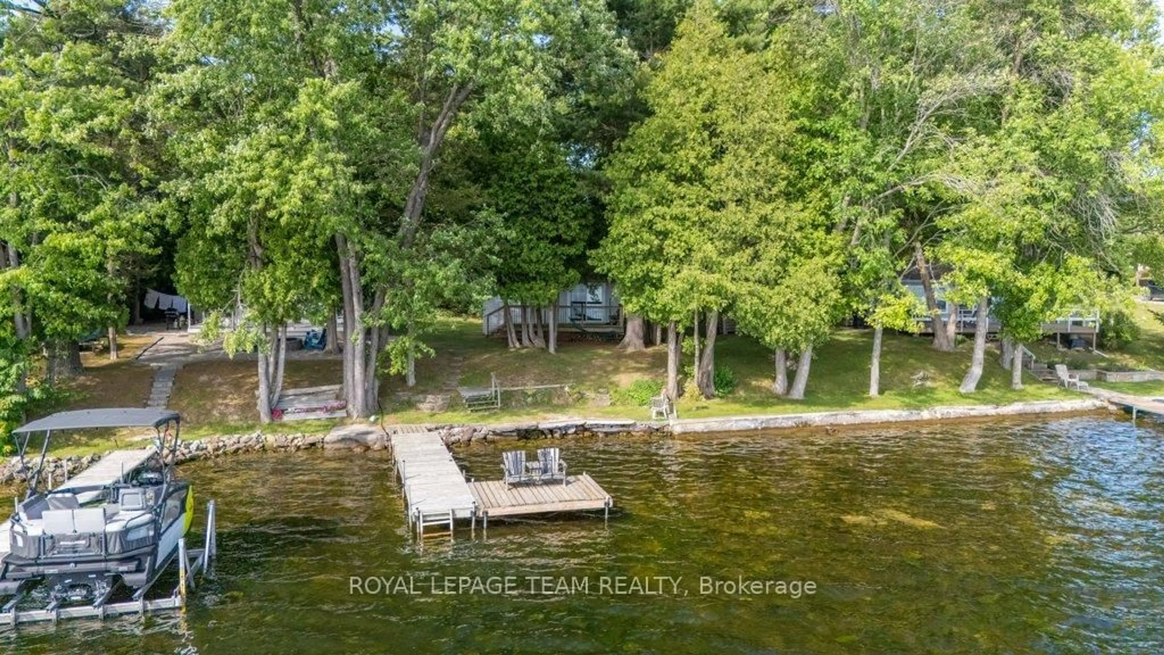 A pic from outside/outdoor area/front of a property/back of a property/a pic from drone, water/lake/river/ocean view for 108 Lb7a Rd, Rideau Lakes Ontario K0E 1G0