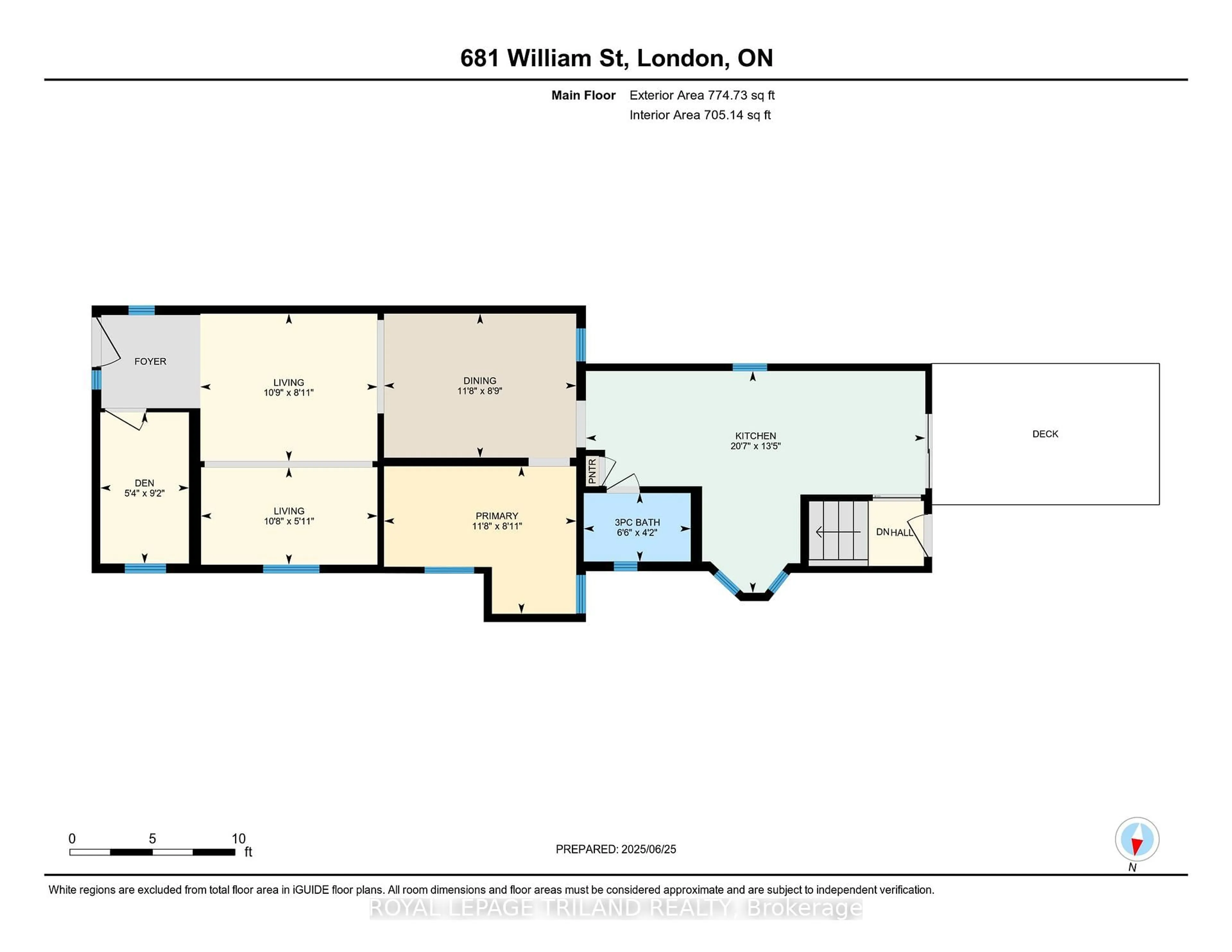 Floor plan for 681 William St, London East Ontario N5Y 2R3