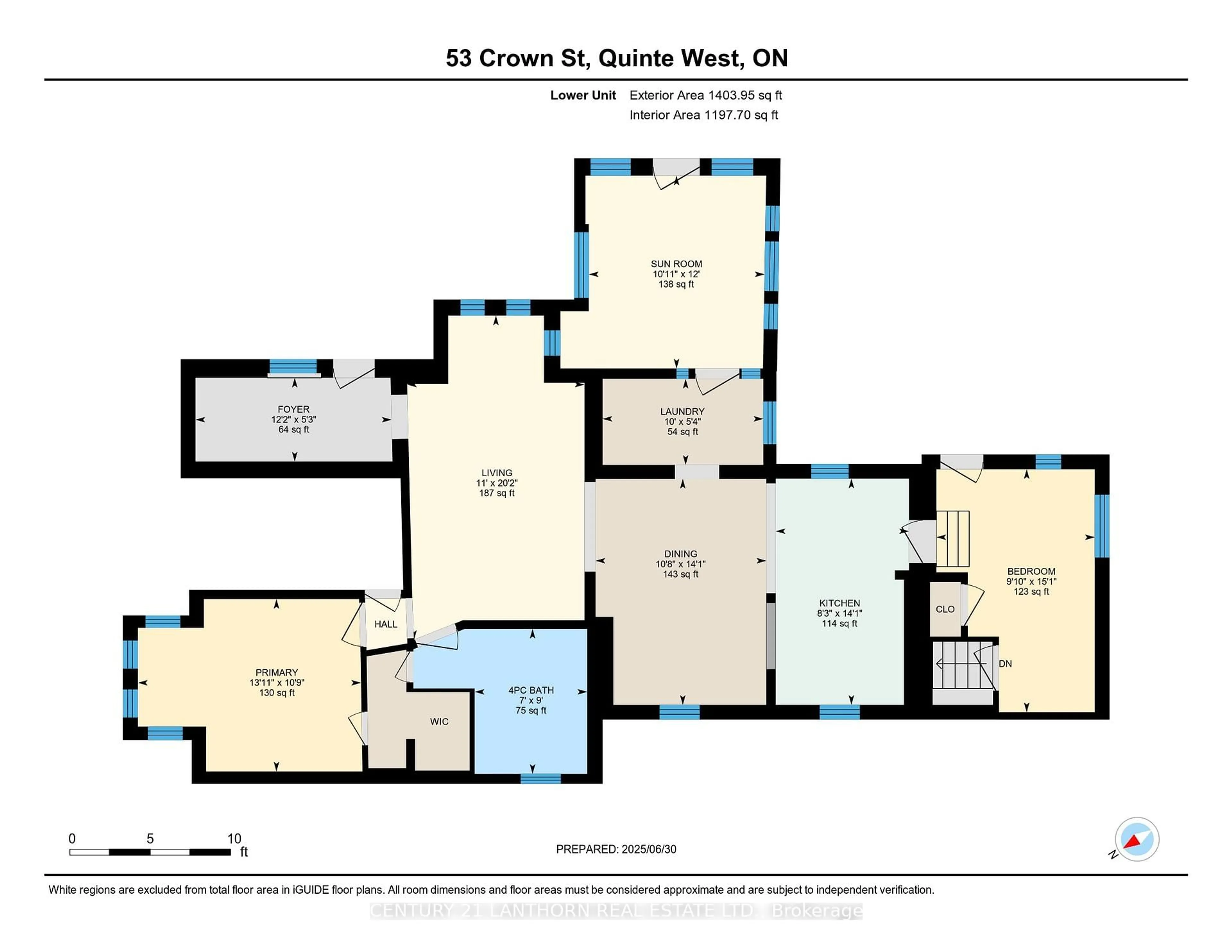 Floor plan for 53 CROWN St, Quinte West Ontario K8V 1P1