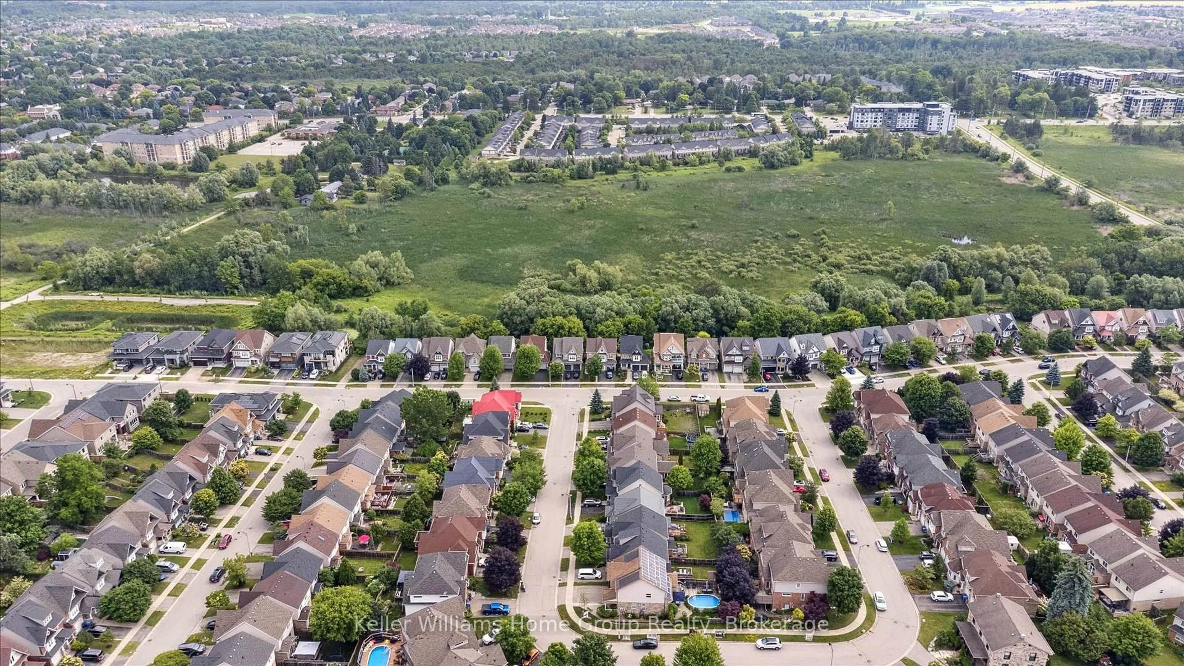 A pic from outside/outdoor area/front of a property/back of a property/a pic from drone, street for 18 Geddes Cres, Guelph Ontario N1G 5K7