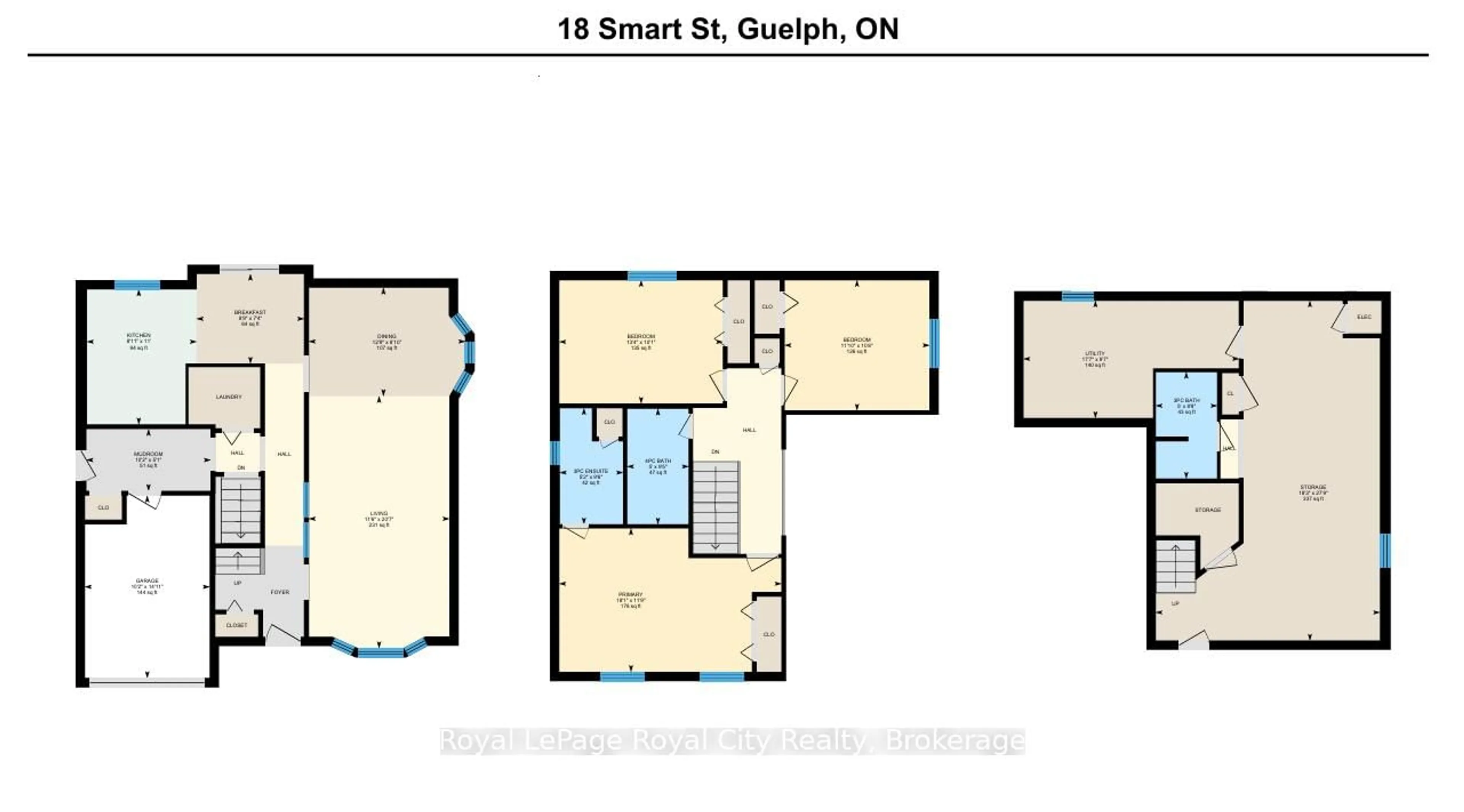 Floor plan for 18 Smart St, Guelph Ontario N1G 4L4