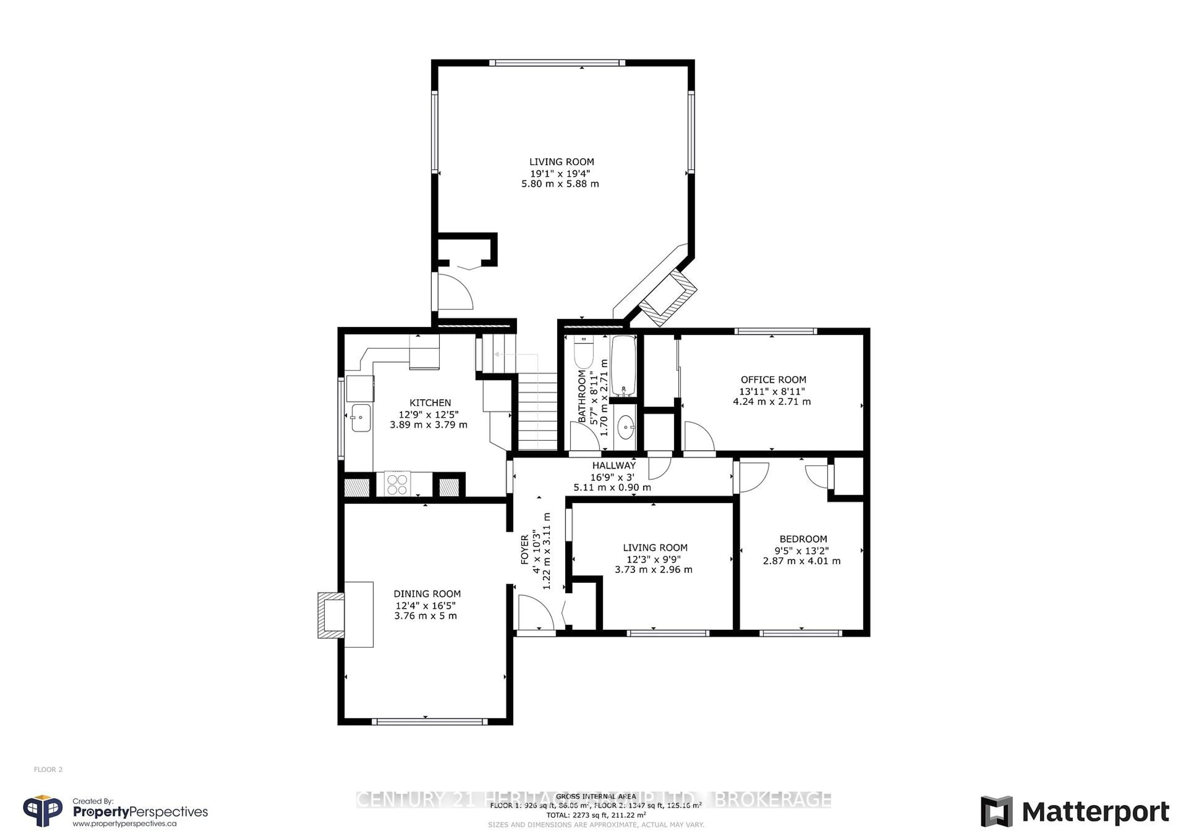 Floor plan for 11 Windsor St, Kingston Ontario K7M 4K4