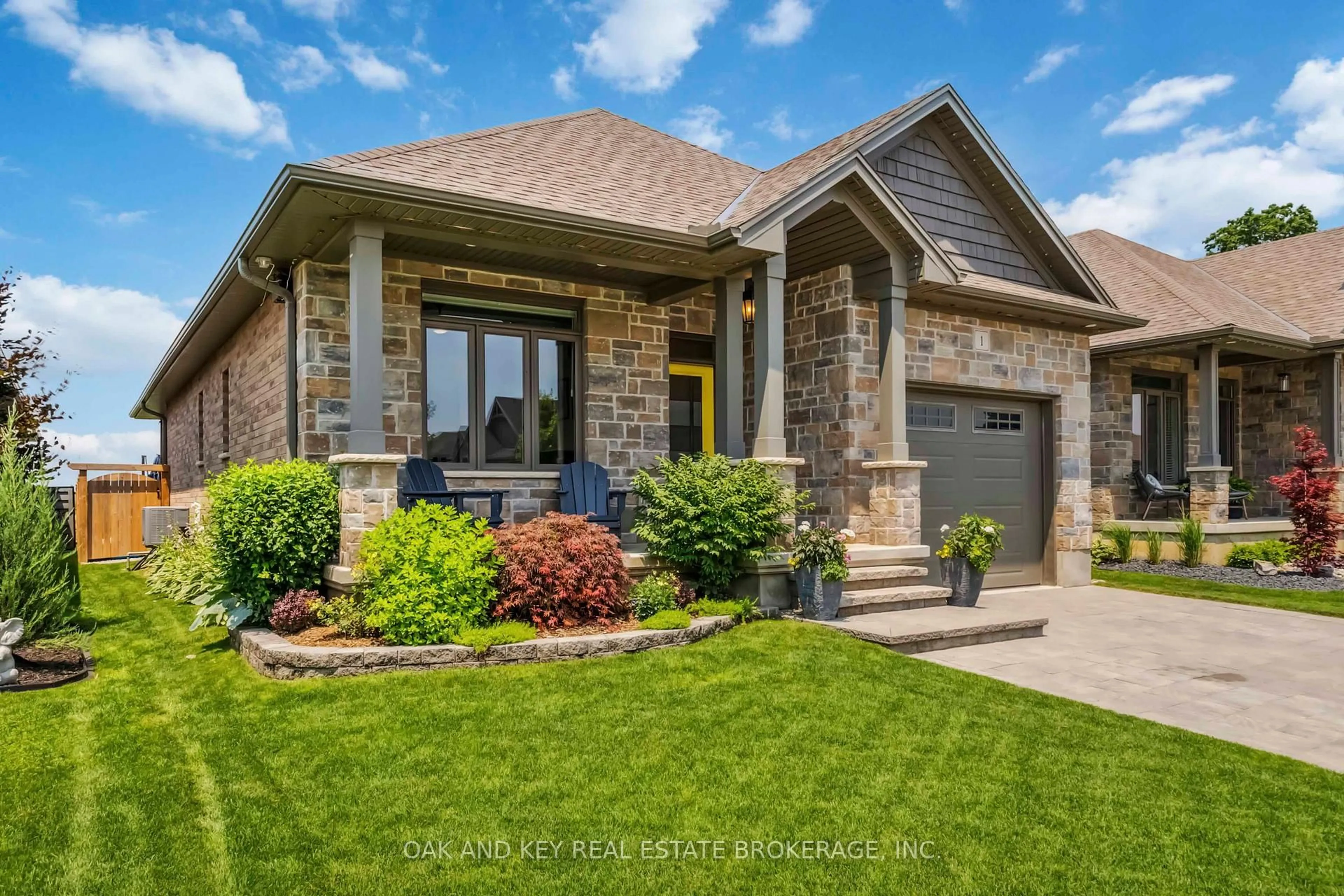 Home with brick exterior material, street for 159 Collins Way #1, Strathroy Caradoc Ontario N7G 0G8