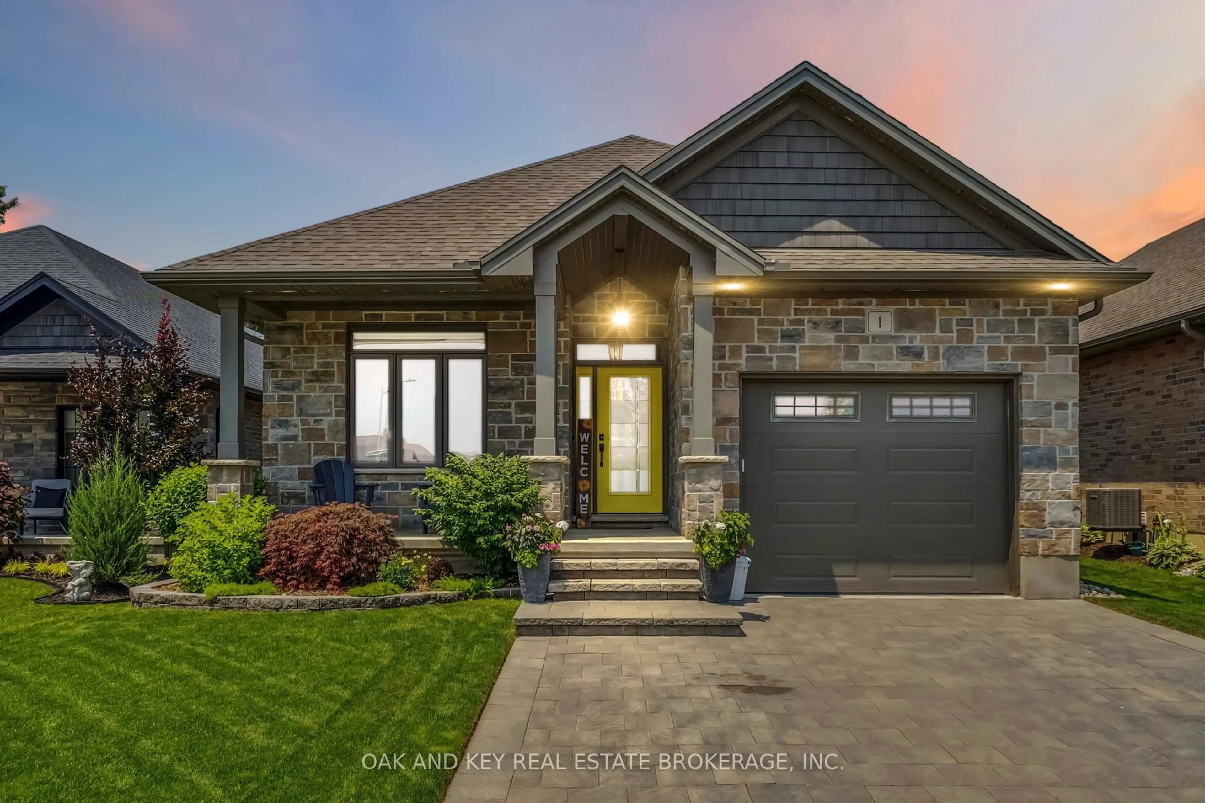 Home with brick exterior material, street for 159 Collins Way #1, Strathroy Caradoc Ontario N7G 0G8
