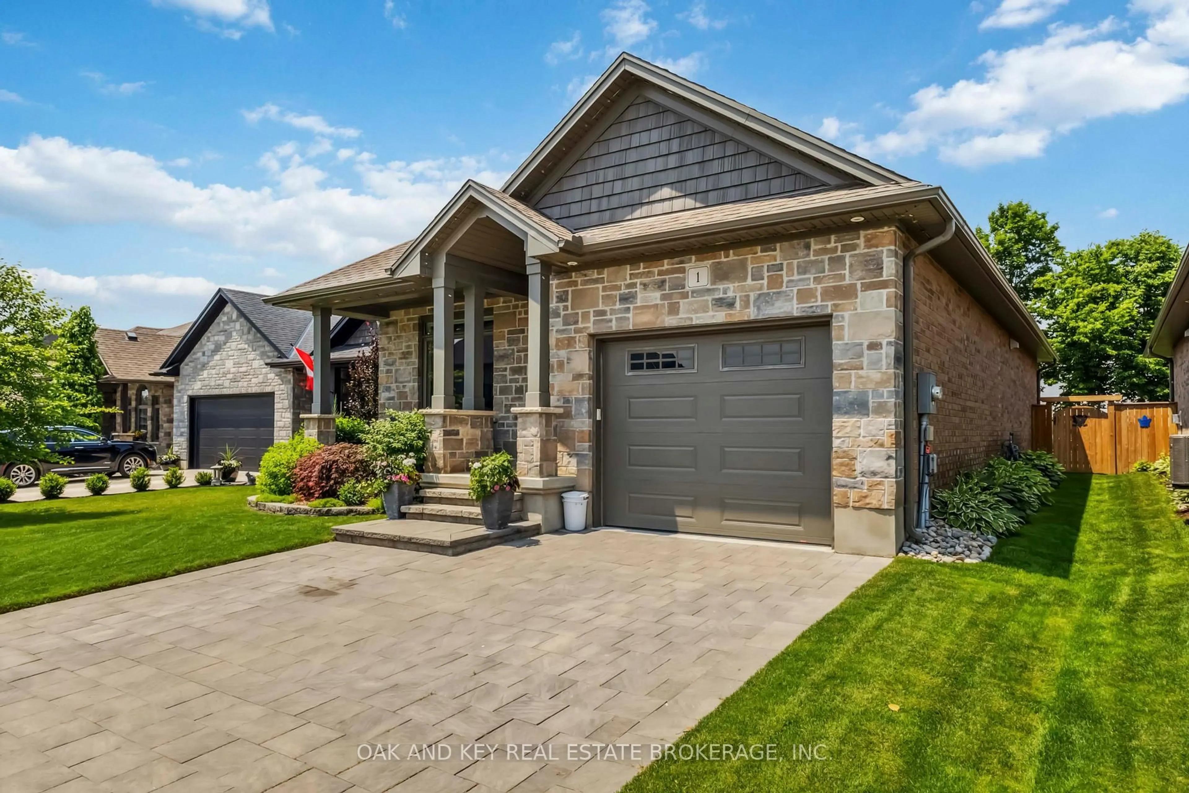 Home with brick exterior material, street for 159 Collins Way #1, Strathroy Caradoc Ontario N7G 0G8