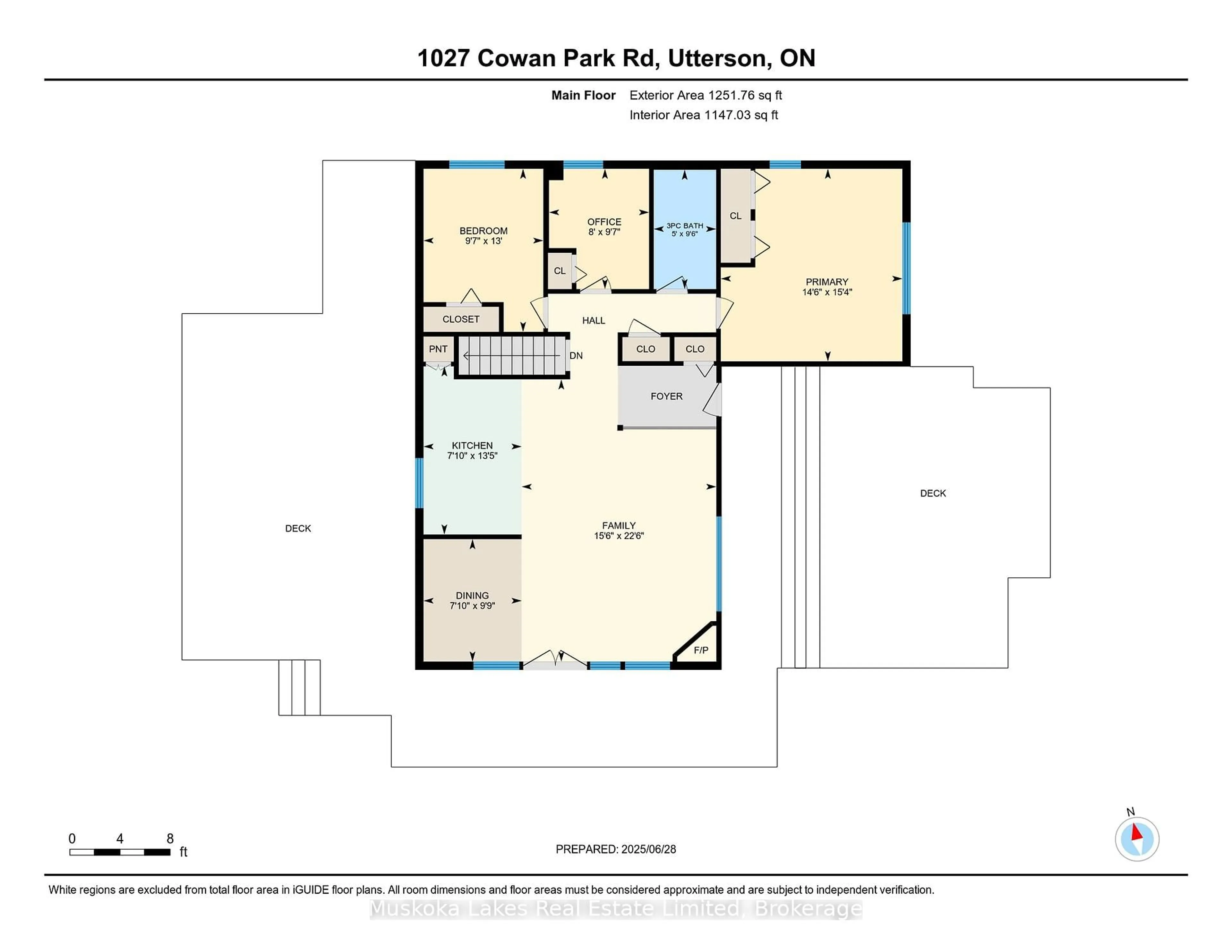 Floor plan for 1027 Cowan Park Rd, Muskoka Lakes Ontario P0B 1M0