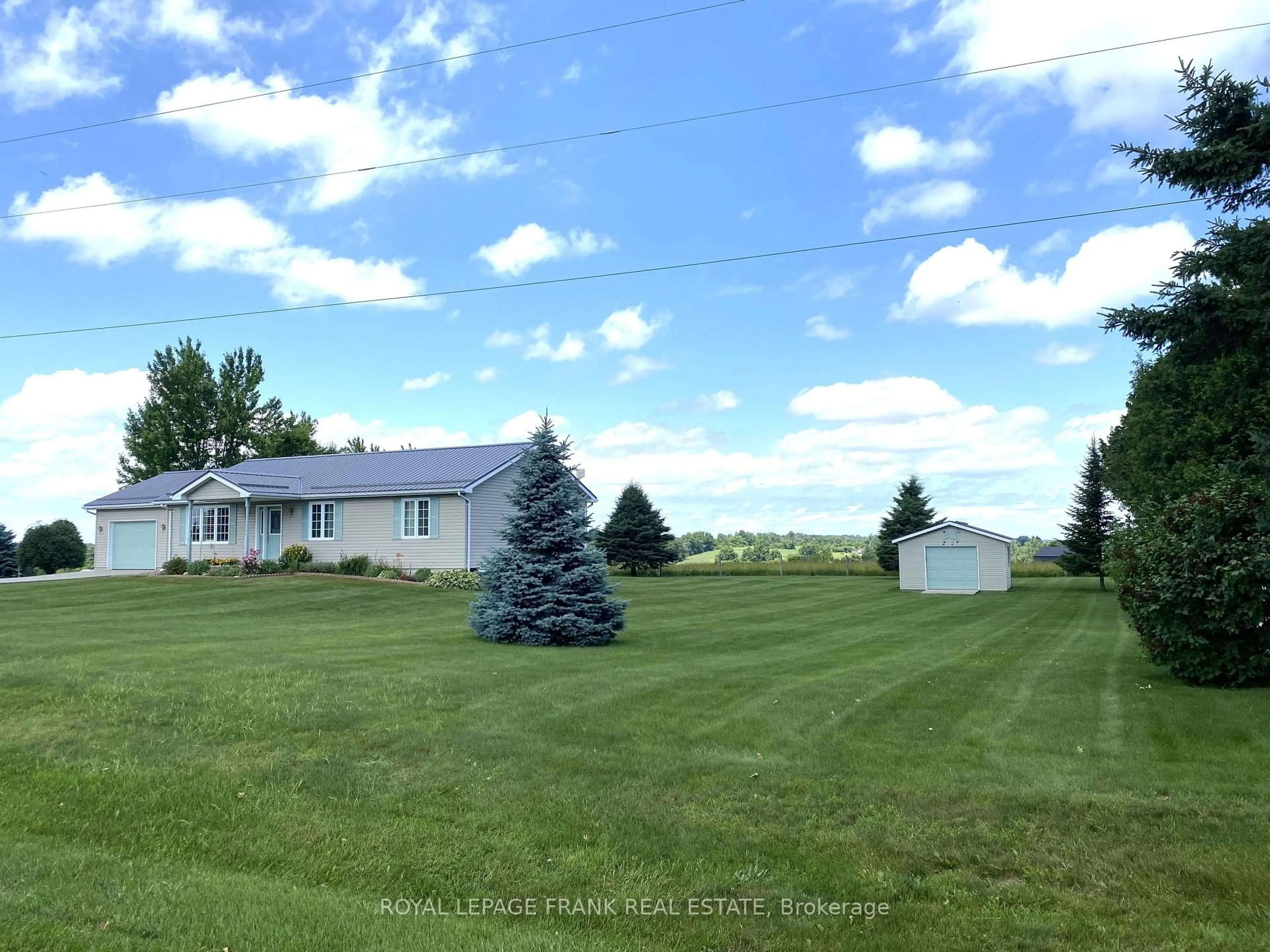 A pic from outside/outdoor area/front of a property/back of a property/a pic from drone, water/lake/river/ocean view for 13642 Telephone Rd, Cramahe Ontario K0K 1S0