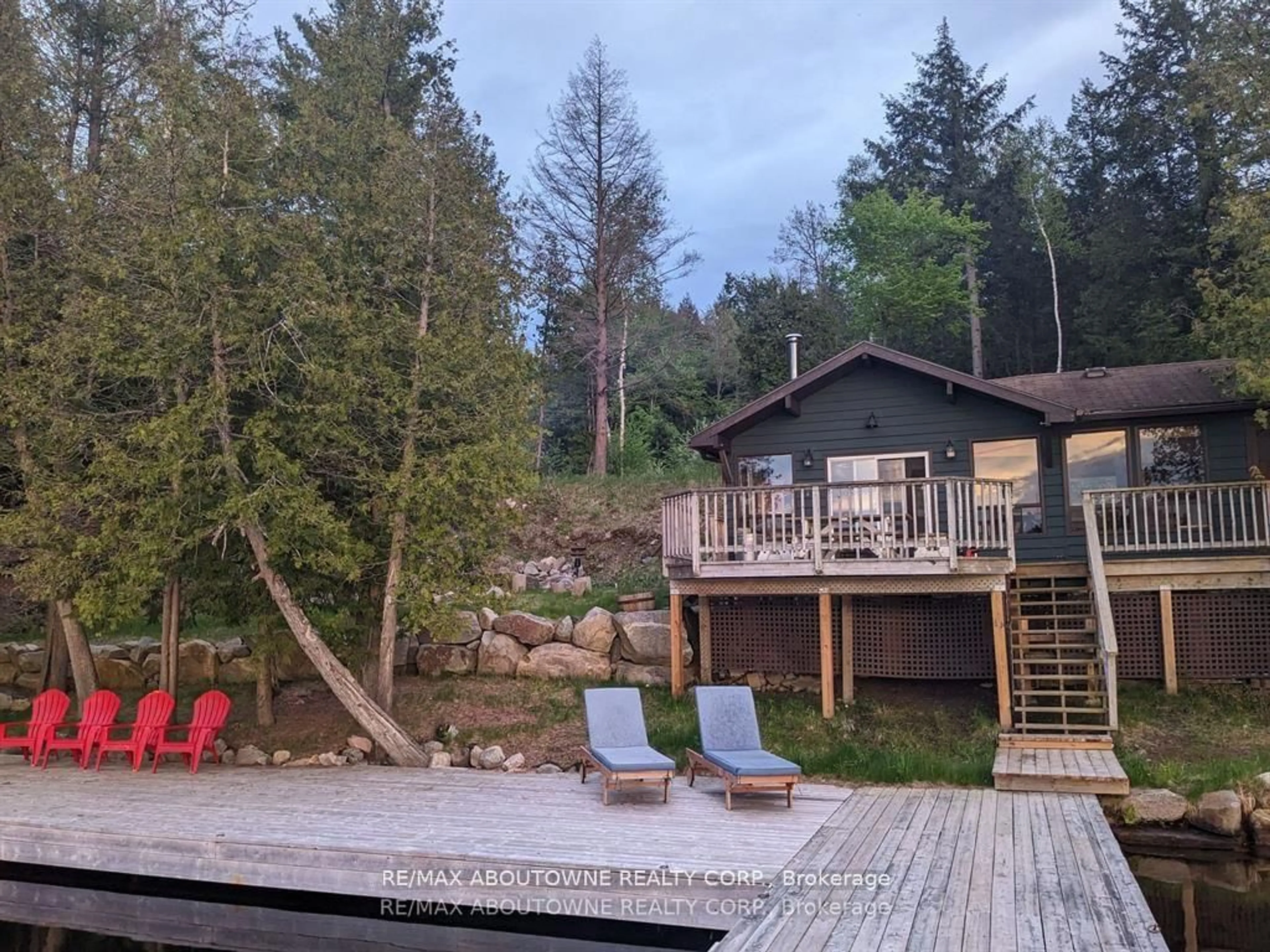 A pic from outside/outdoor area/front of a property/back of a property/a pic from drone, water/lake/river/ocean view for 623 Weslemkoon Lake, Hastings Ontario K0L 1W0