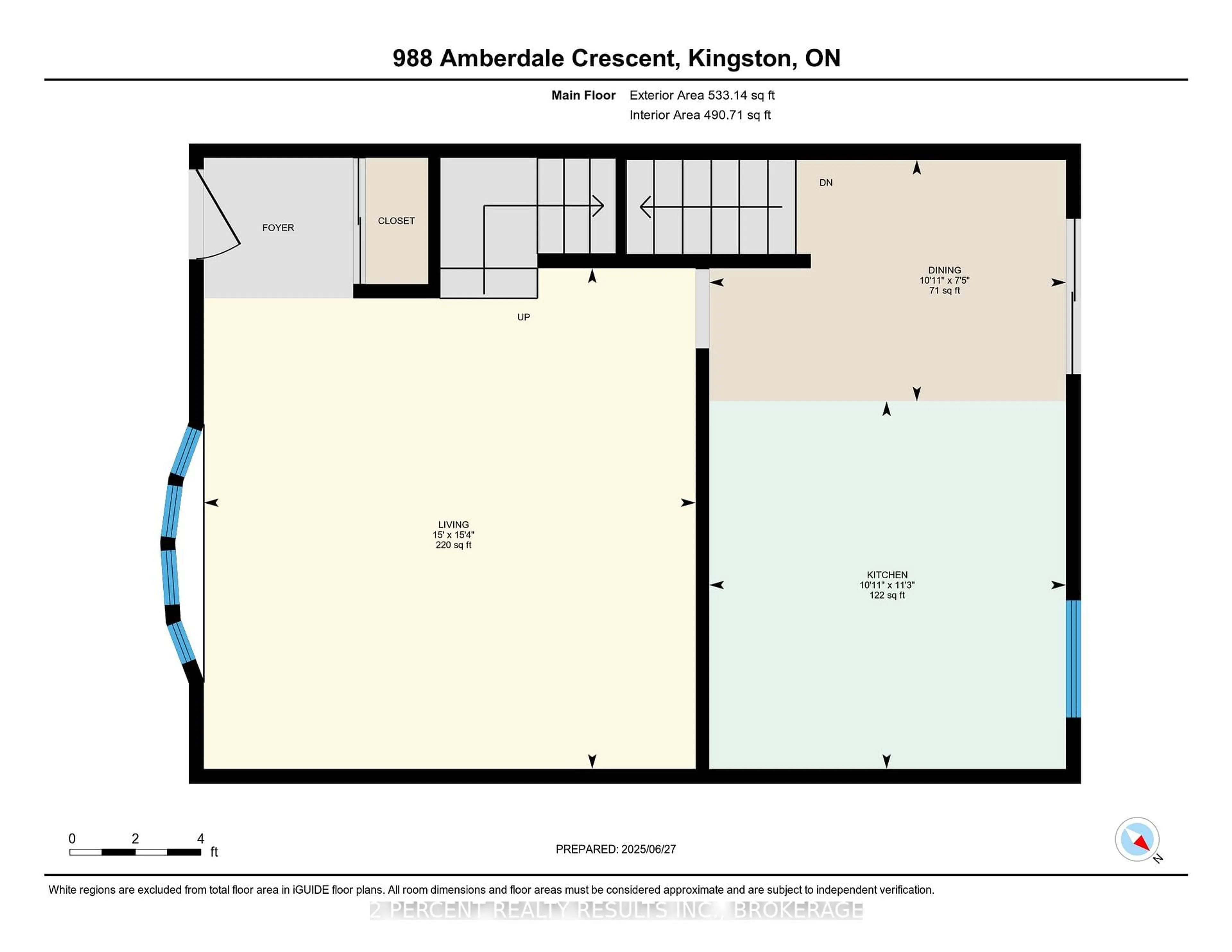 Floor plan for 988 Amberdale Cres, Kingston Ontario K7M 6V3