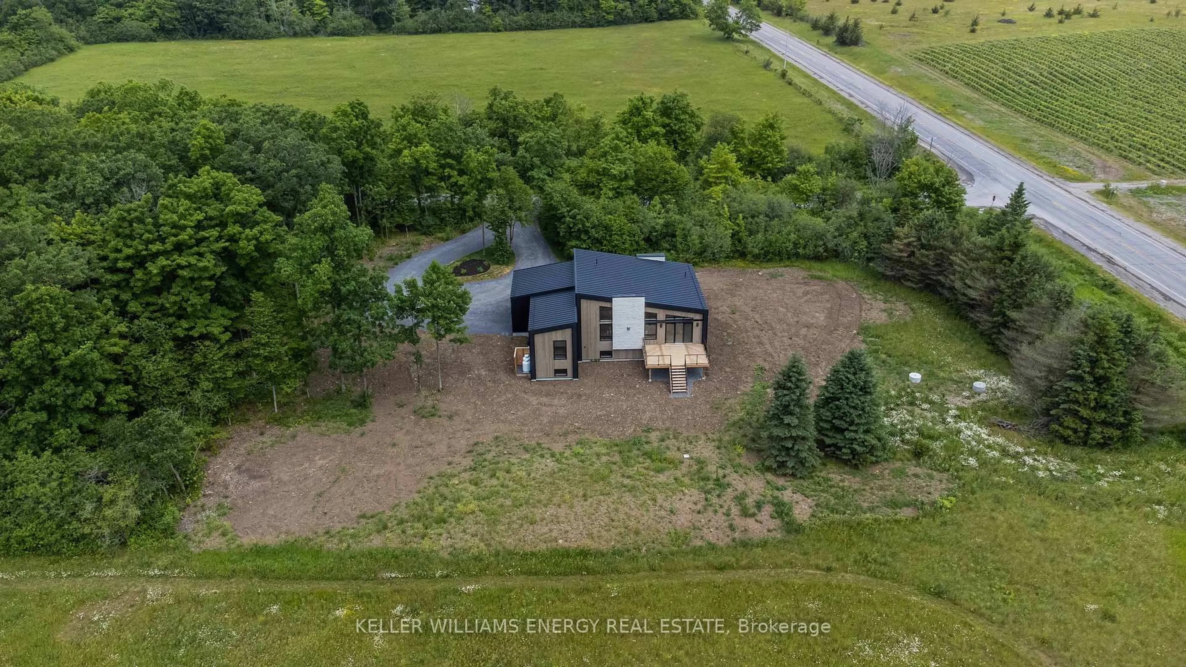 A pic from outside/outdoor area/front of a property/back of a property/a pic from drone, building for 13 Partridge Hollow Rd, Prince Edward County Ontario K0K 1T0