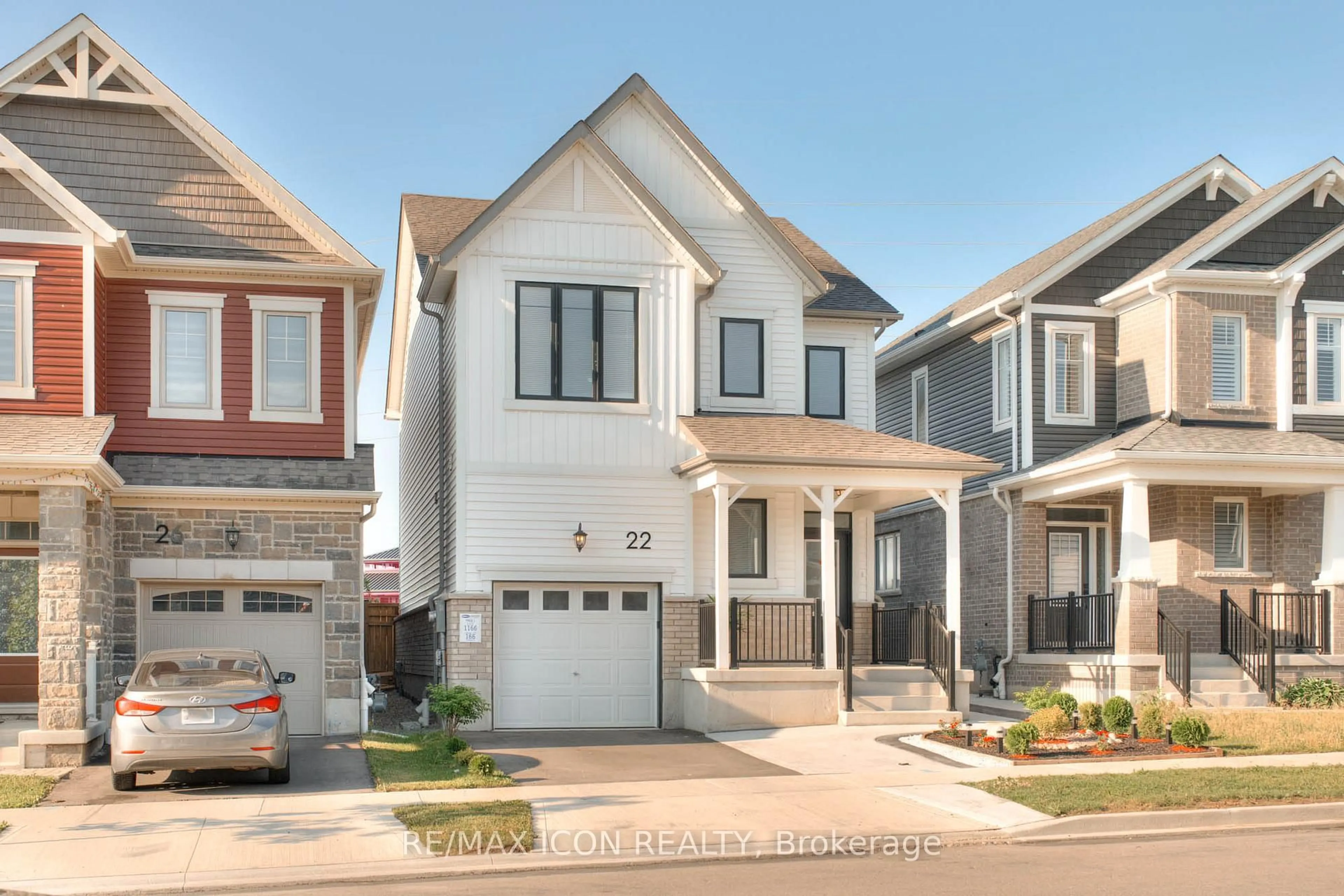 Home with brick exterior material, street for 22 Saxony St, Kitchener Ontario N2R 0S3