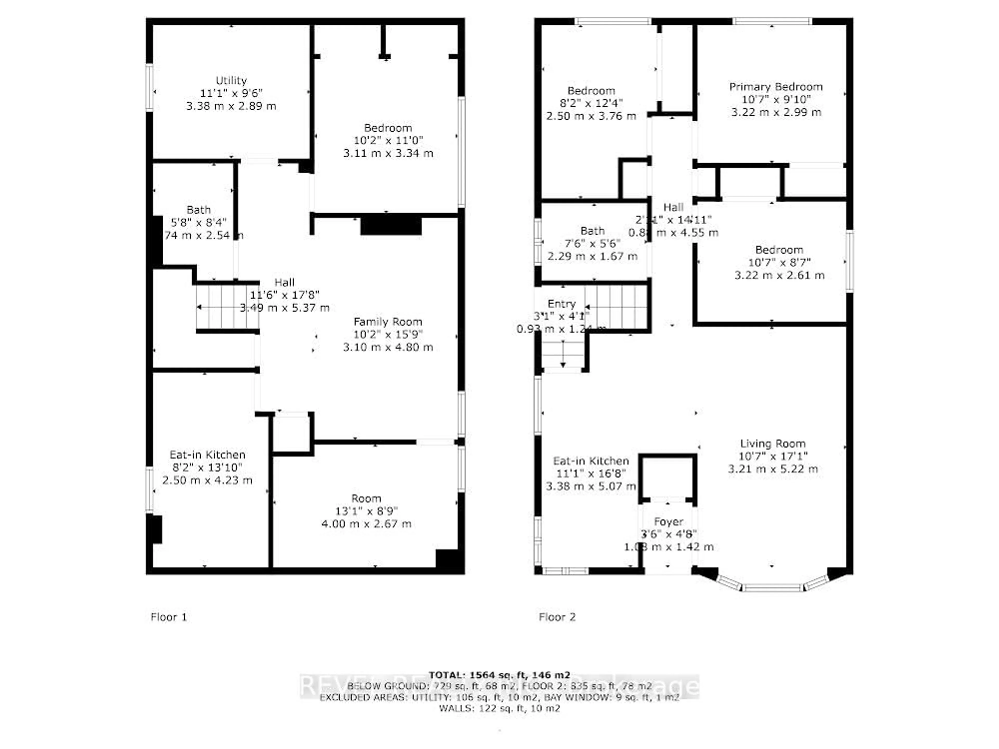 Floor plan for 42 Terrace Dr, Hamilton Ontario L9A 2Y6