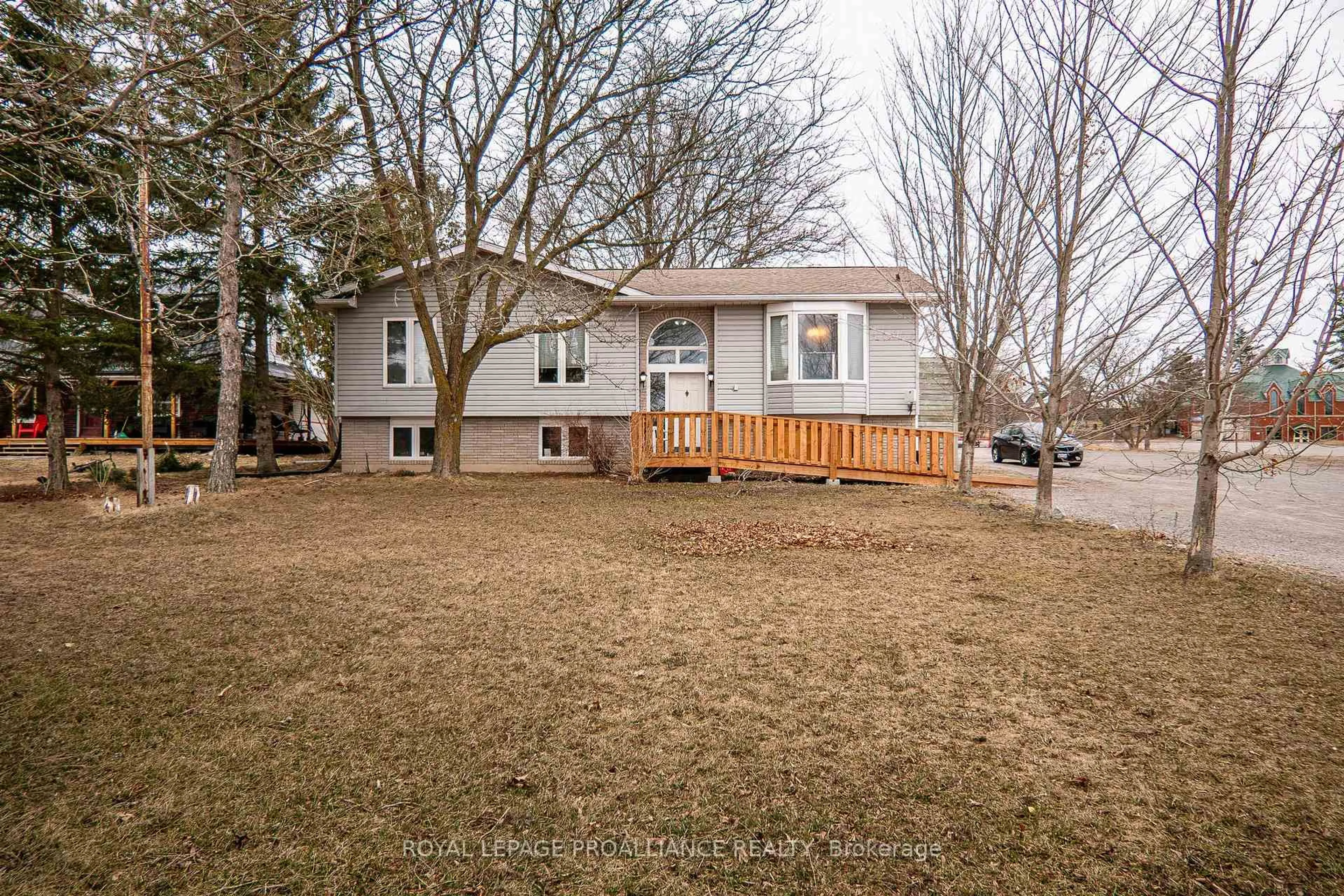 Home with vinyl exterior material, street for 2436 Stirling- Marmora Rd, Stirling Ontario K0K 3E0