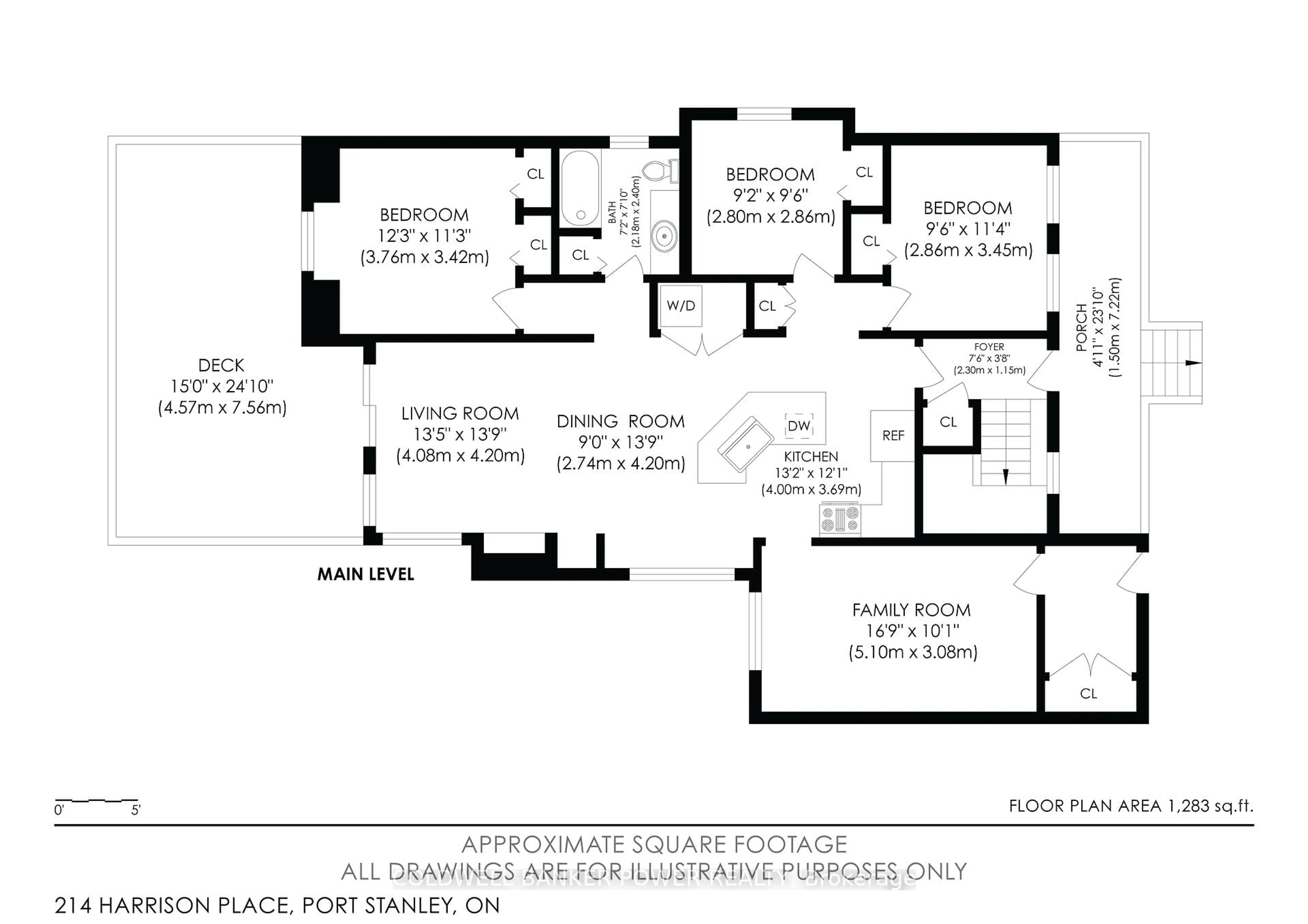 Floor plan for 214 Harrison Pl, Central Elgin Ontario N5L 1A3