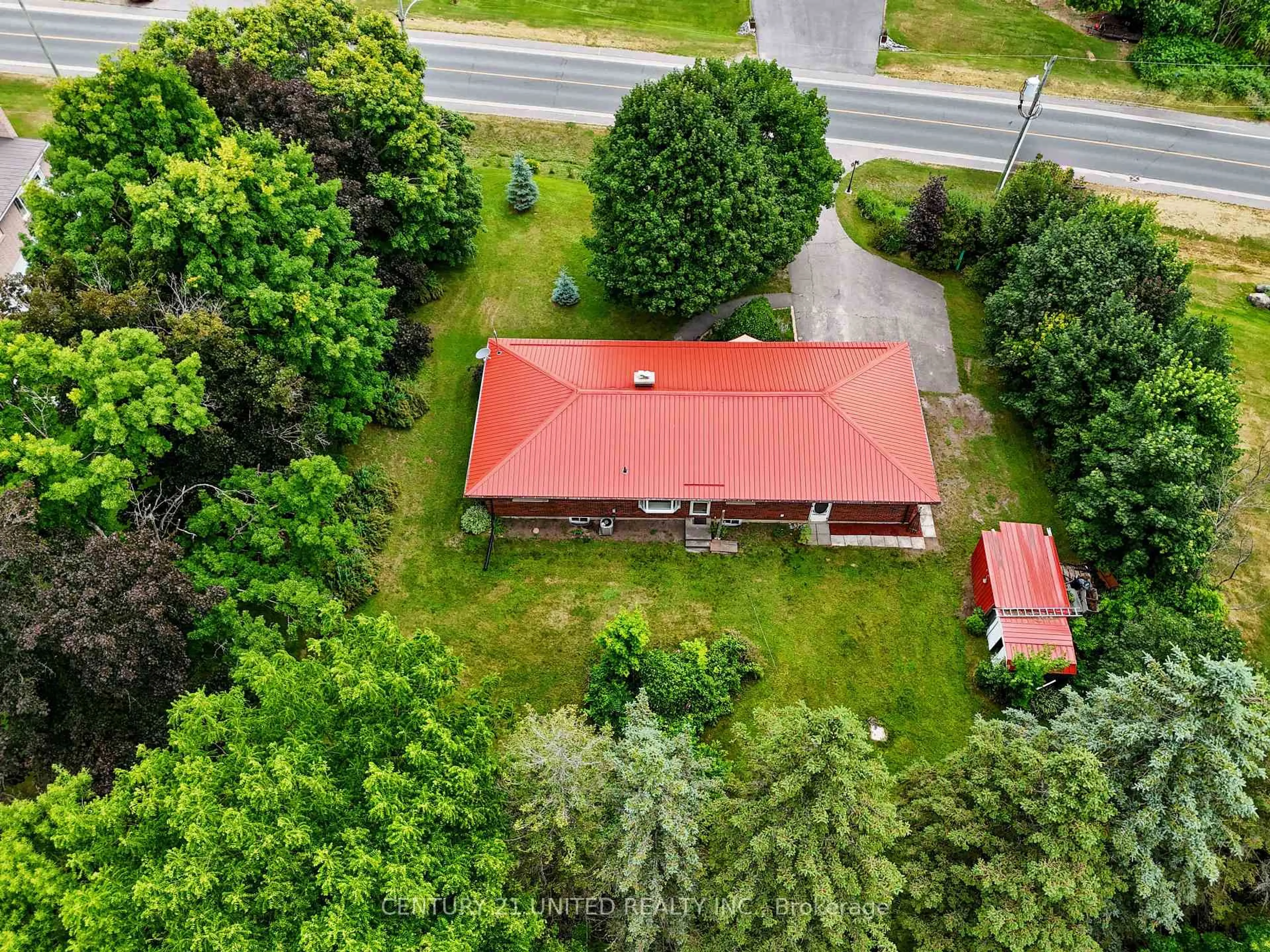 A pic from outside/outdoor area/front of a property/back of a property/a pic from drone, unknown for 35 Dominion St, Trent Hills Ontario K0K 3K0