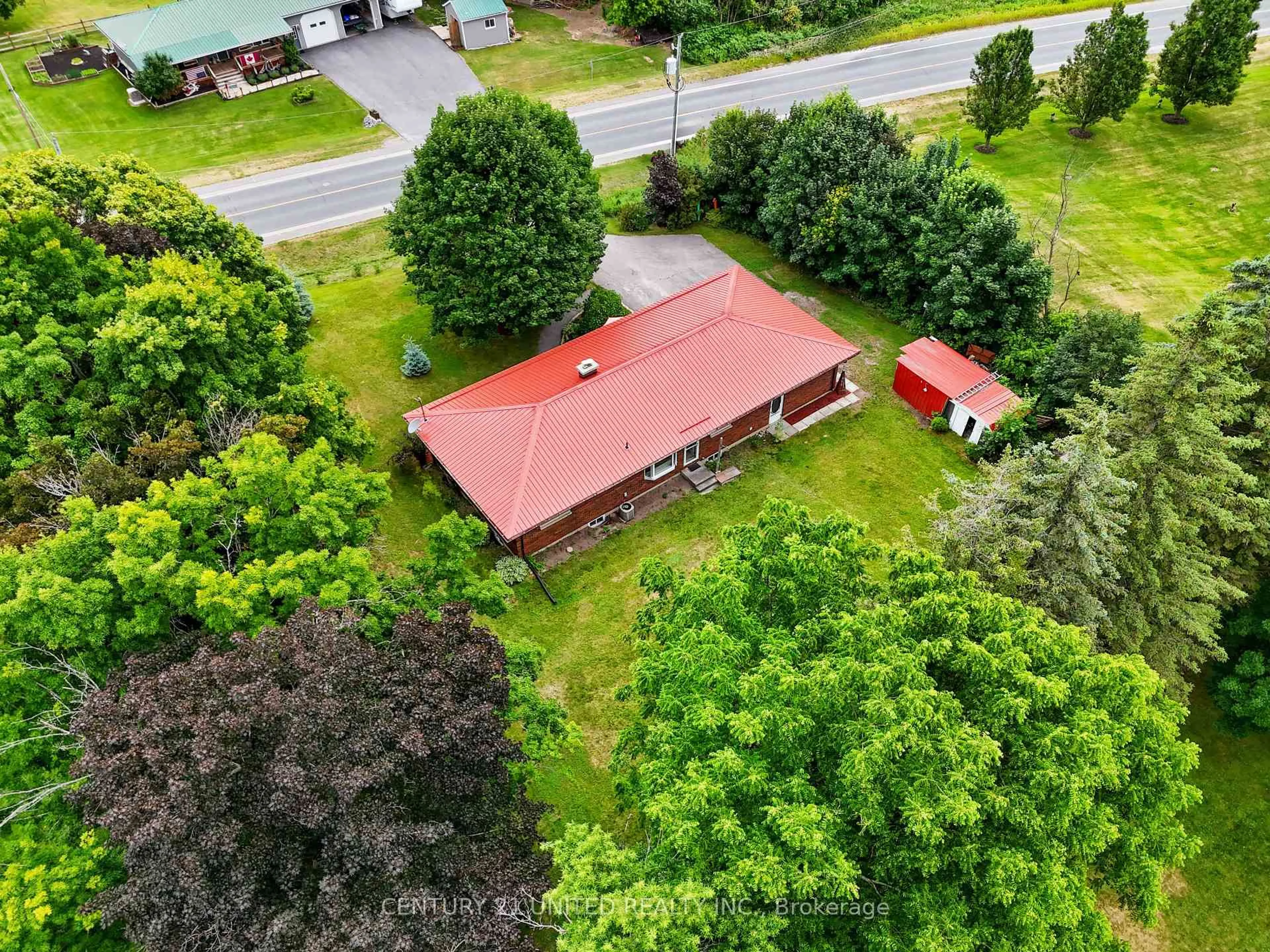 A pic from outside/outdoor area/front of a property/back of a property/a pic from drone, street for 35 Dominion St, Trent Hills Ontario K0K 3K0