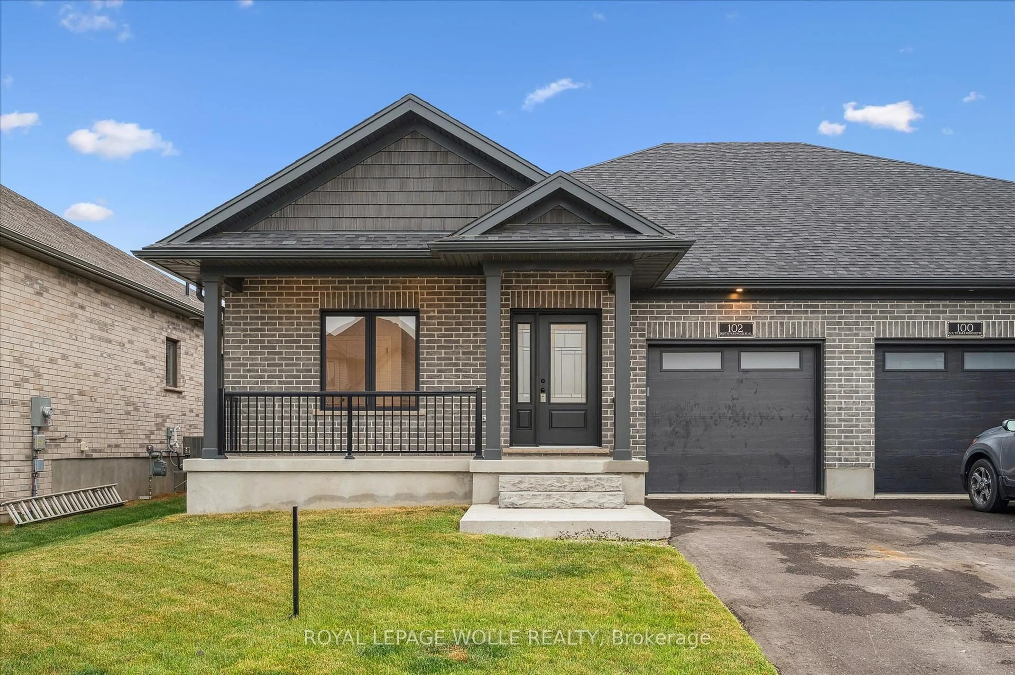 Home with brick exterior material, street for 102 SOUTH PARKWOOD Blvd, Woolwich Ontario N3B 0E6