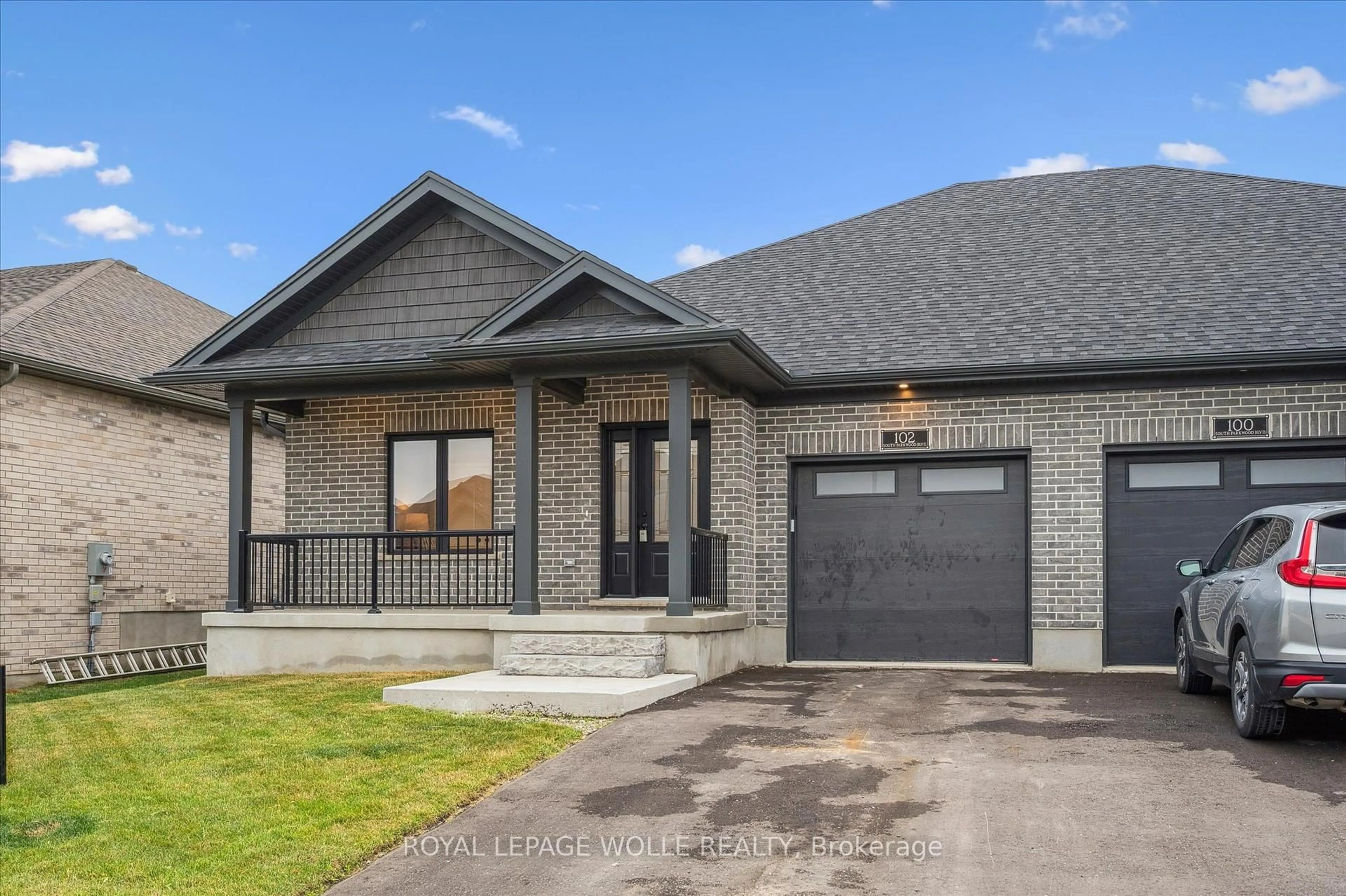 Home with brick exterior material, street for 102 SOUTH PARKWOOD Blvd, Woolwich Ontario N3B 0E6