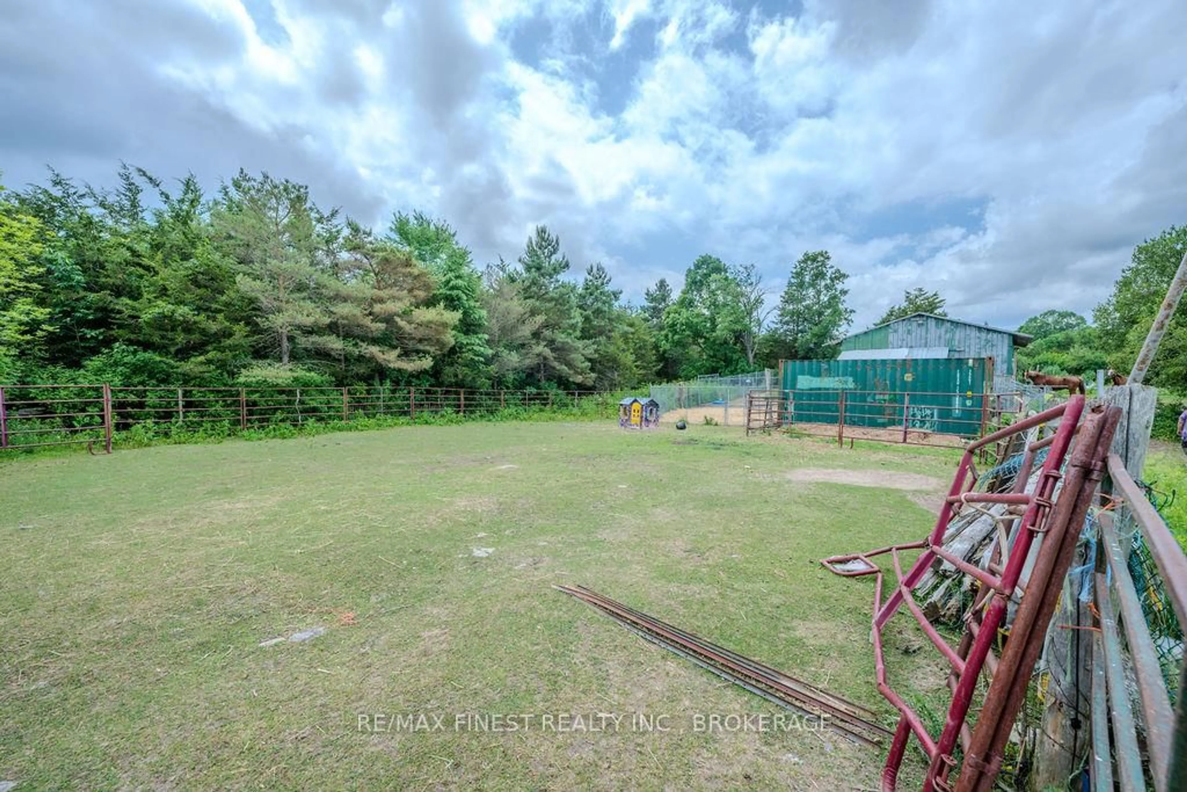 A pic from outside/outdoor area/front of a property/back of a property/a pic from drone, forest/trees view for 142 Cooks Rd, Greater Napanee Ontario K0K 2W0