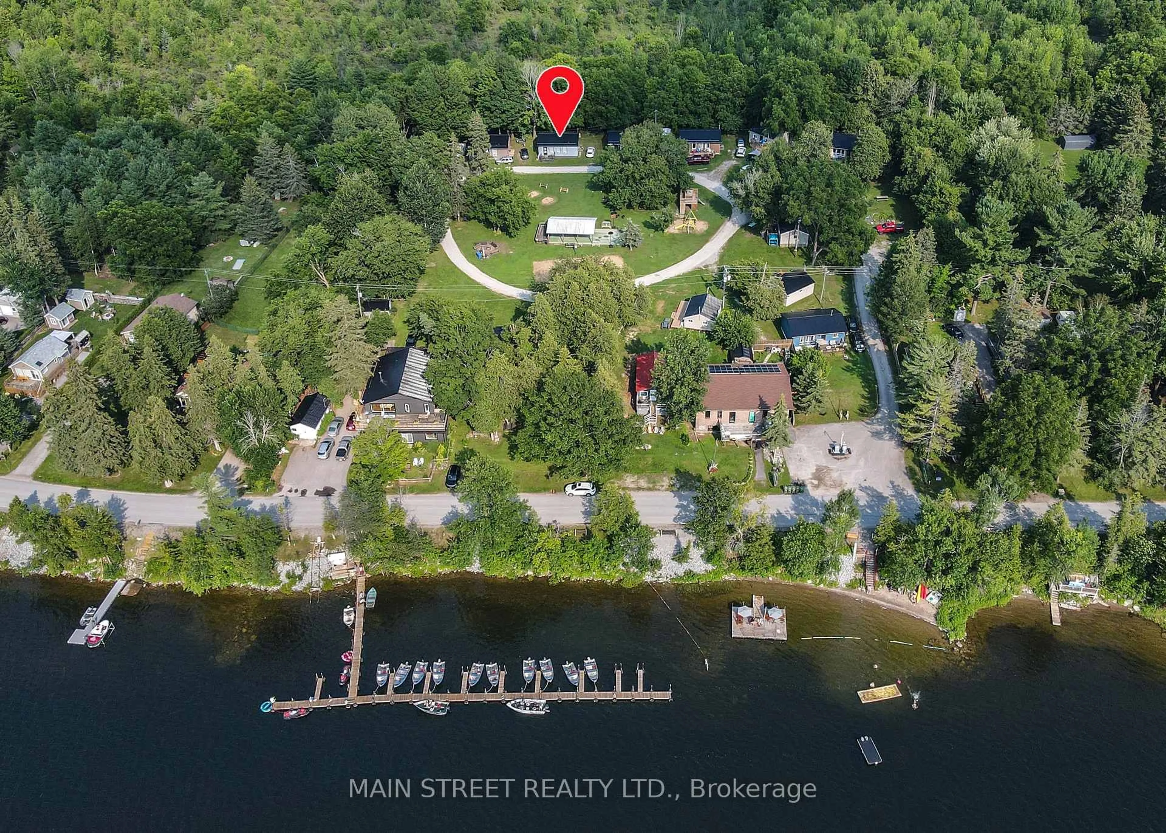 A pic from outside/outdoor area/front of a property/back of a property/a pic from drone, water/lake/river/ocean view for 230 Lake Dalrymple Rd #20, Kawartha Lakes Ontario L0K 1W0