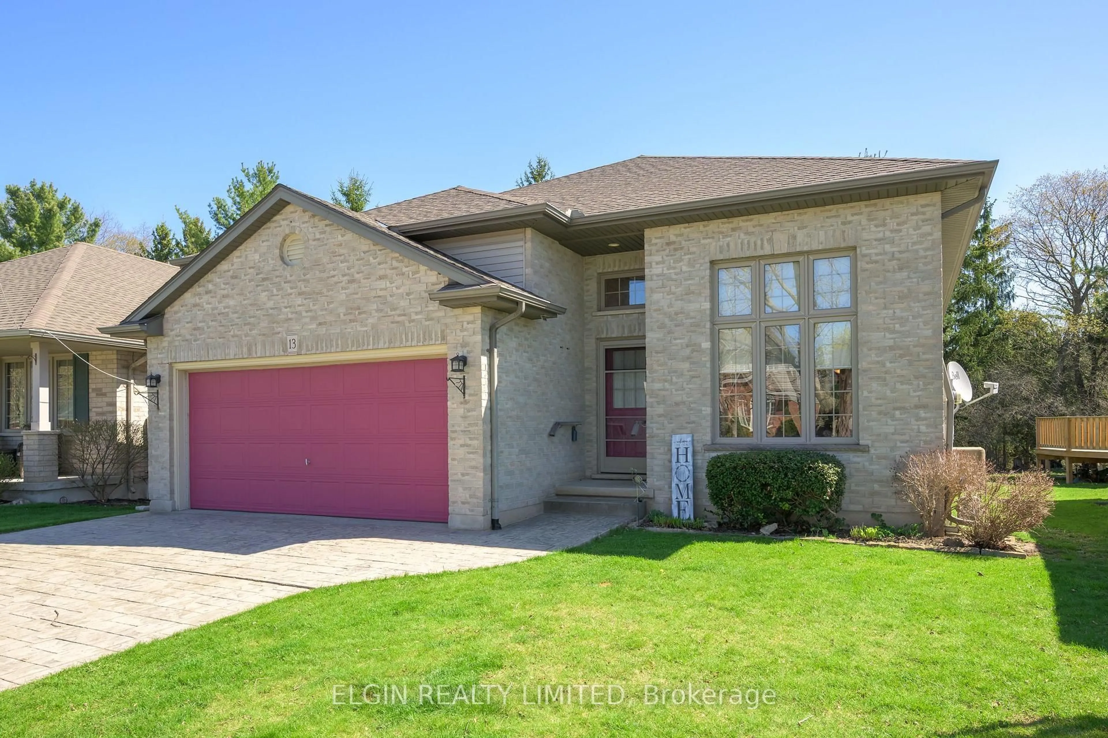 Home with brick exterior material, street for 13 Warbler Hts, St. Thomas Ontario N5R 6J4