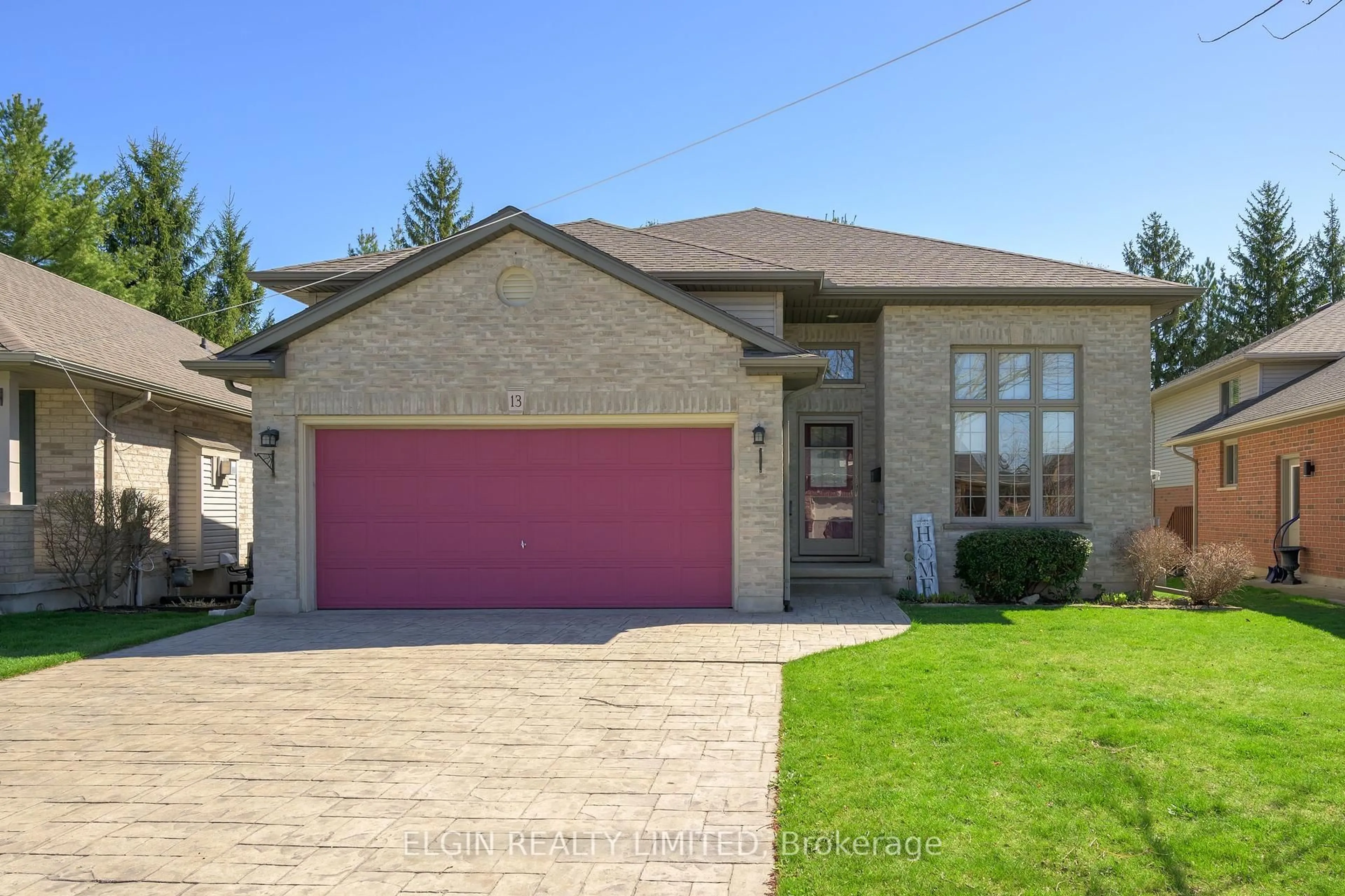 Home with brick exterior material, street for 13 Warbler Hts, St. Thomas Ontario N5R 6J4