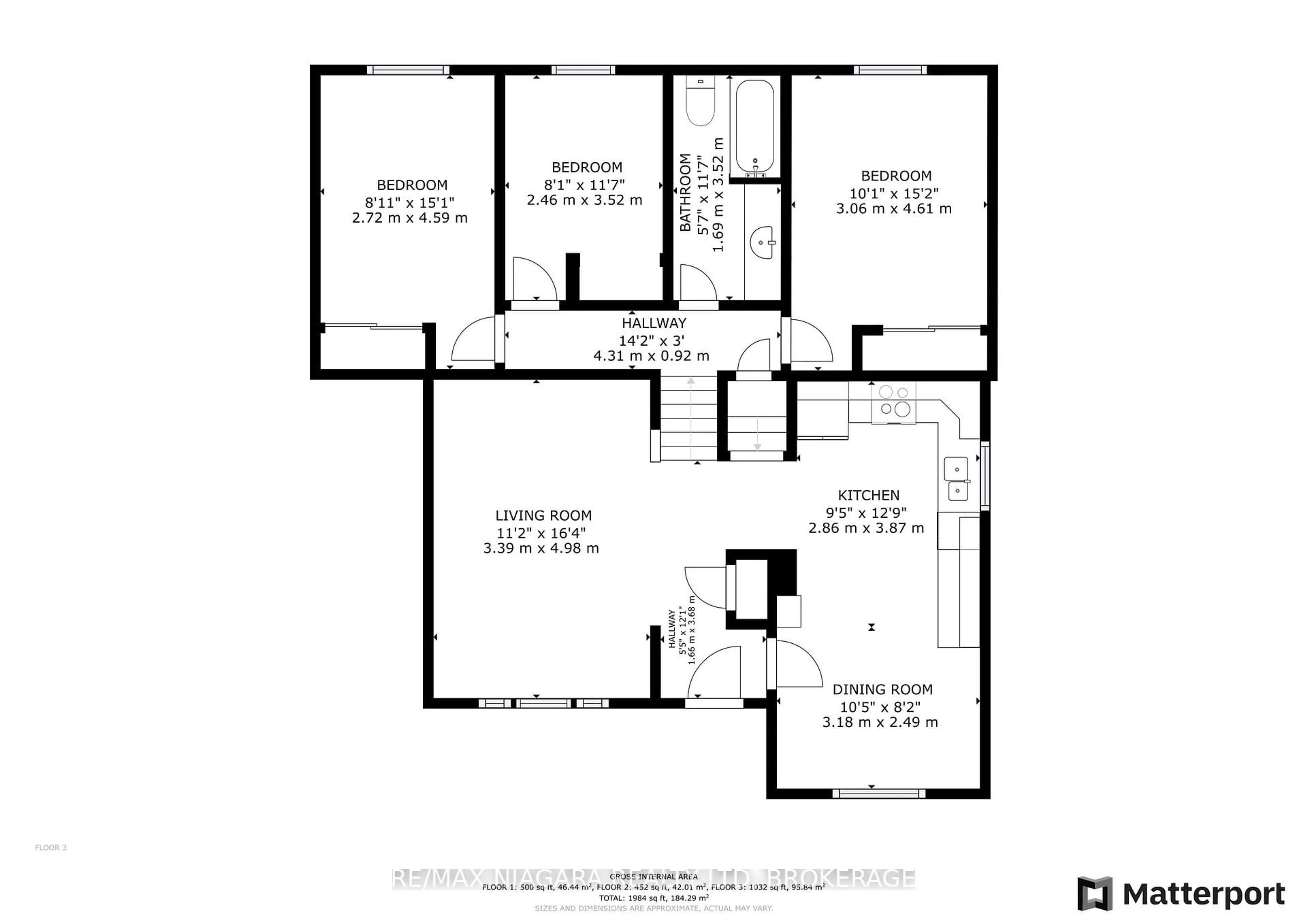 Floor plan for 7200 Woodgate St, Niagara Falls Ontario L2J 4A6