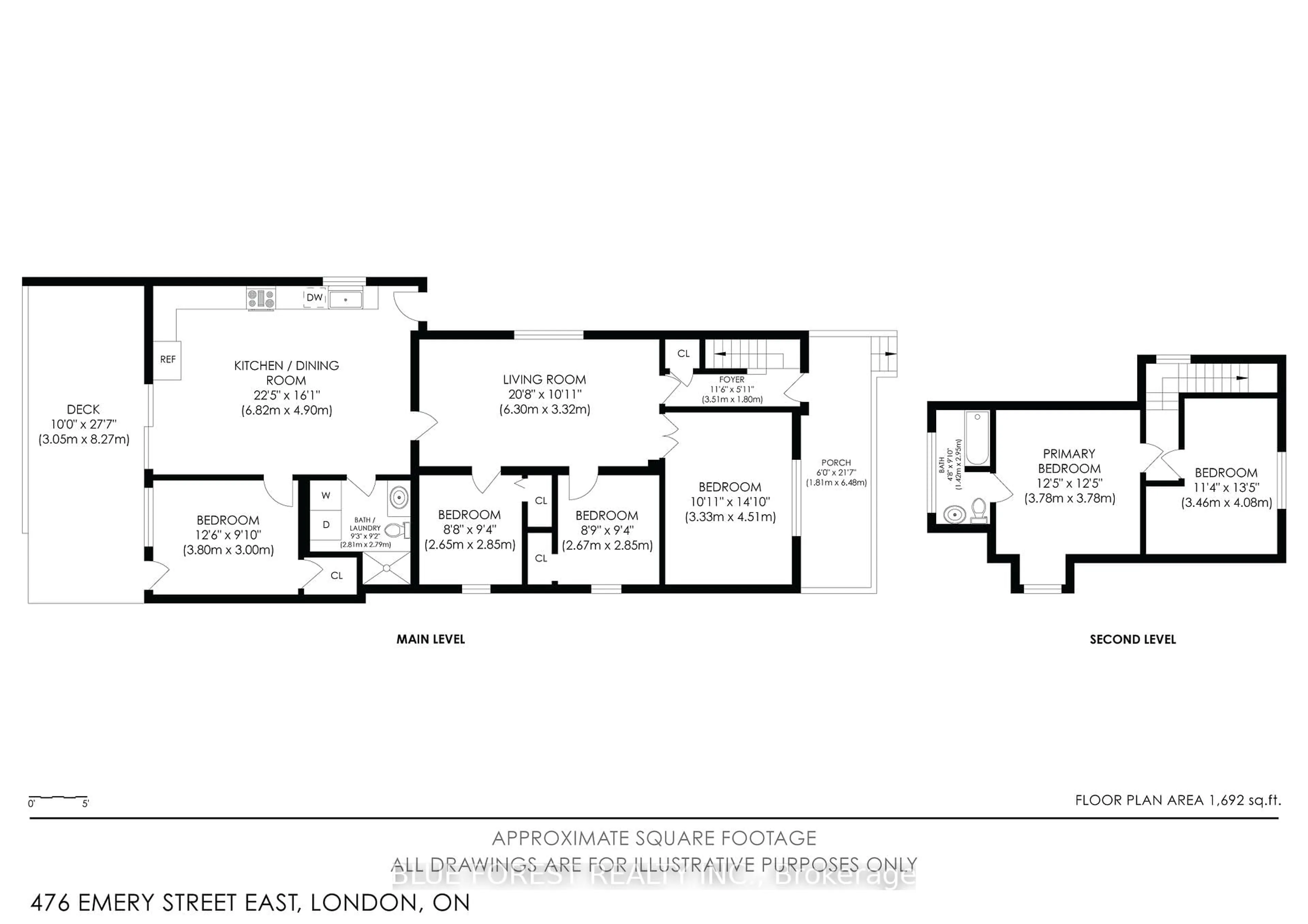 Floor plan for 476 Emery St, London South Ontario N6C 2E8