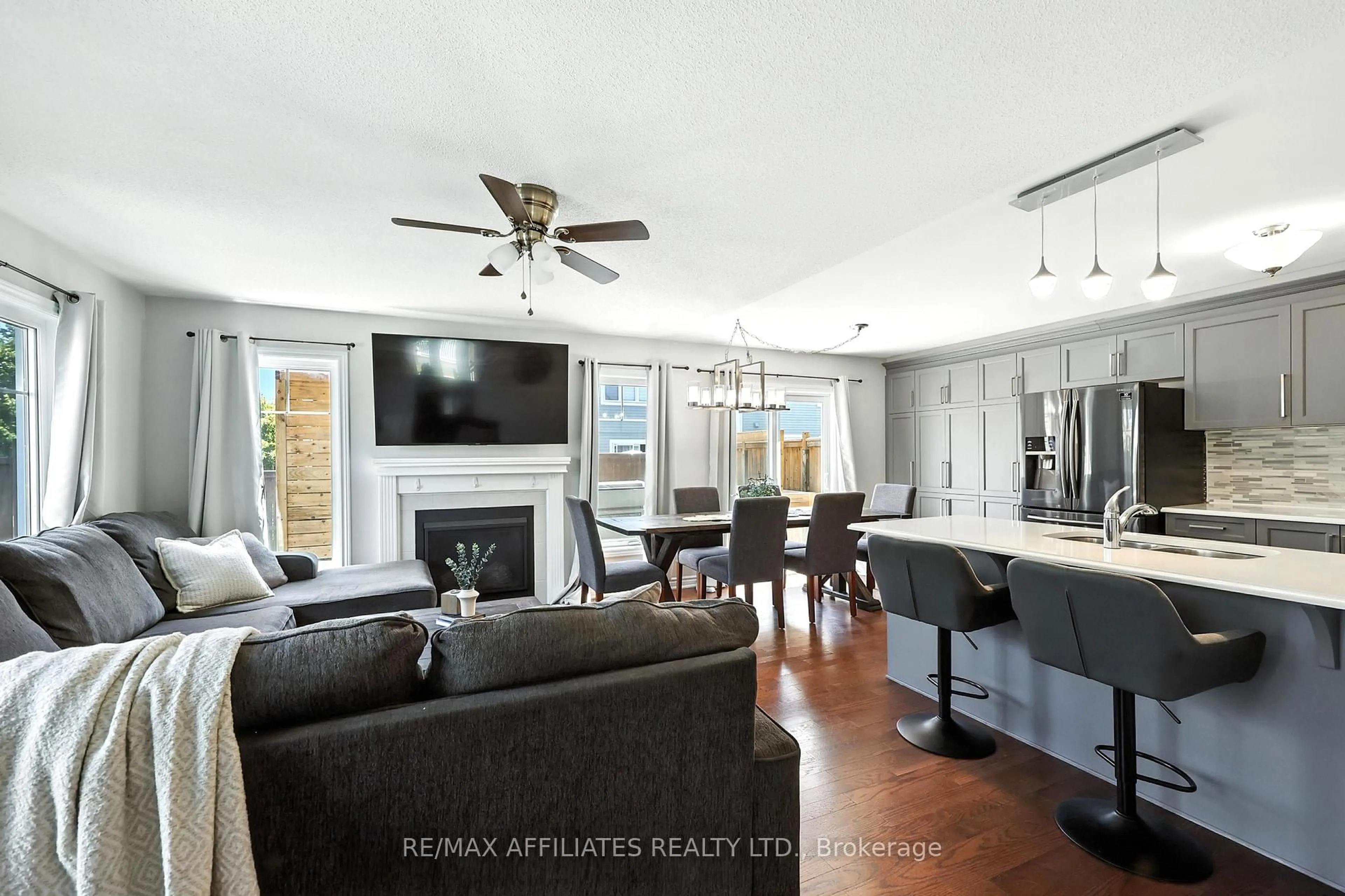 Open concept kitchen, ceramic/tile floor for 760 Maloja Way, Ottawa Ontario K2S 0N7