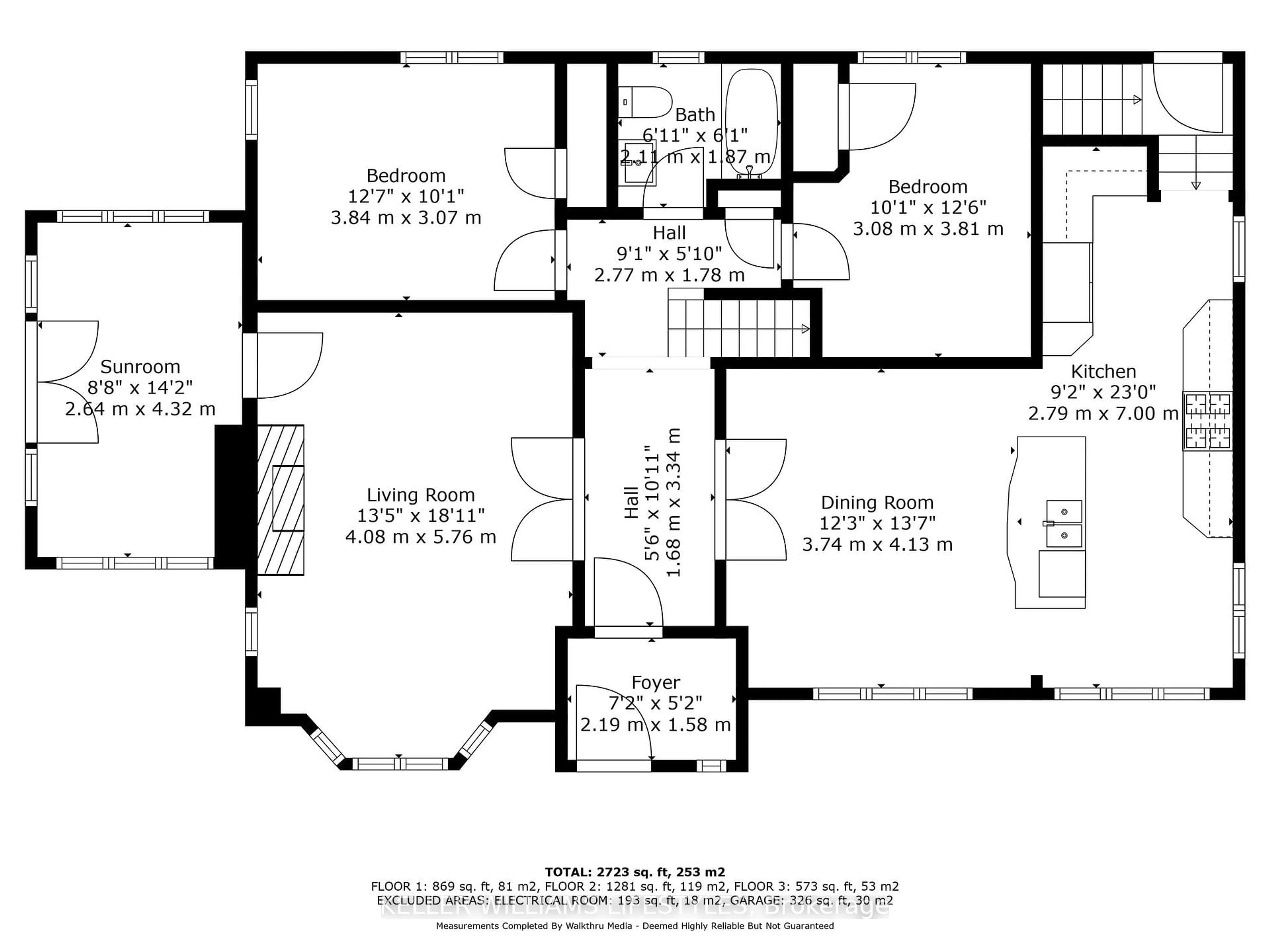 Floor plan for 451 Westmount Dr, London South Ontario N6K 1X4