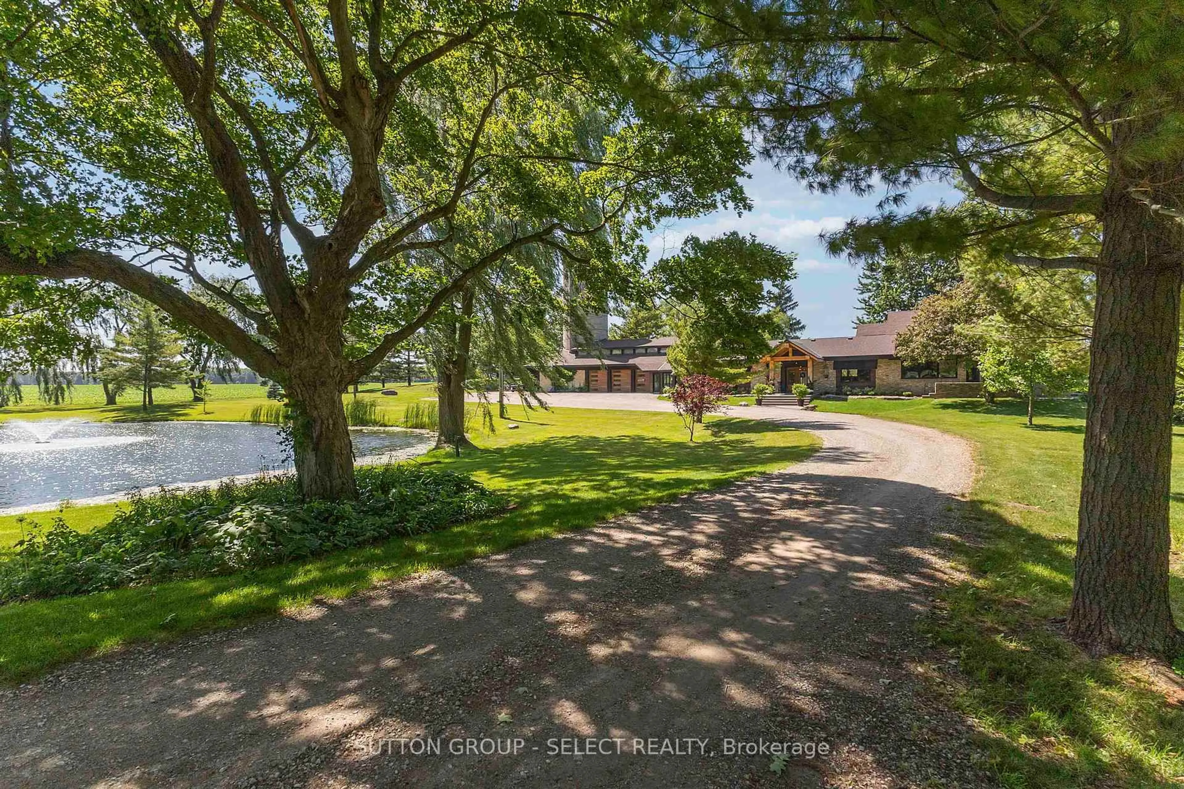 A pic from outside/outdoor area/front of a property/back of a property/a pic from drone, water/lake/river/ocean view for 10096 Charlton Dr, Middlesex Centre Ontario N0M 1P0