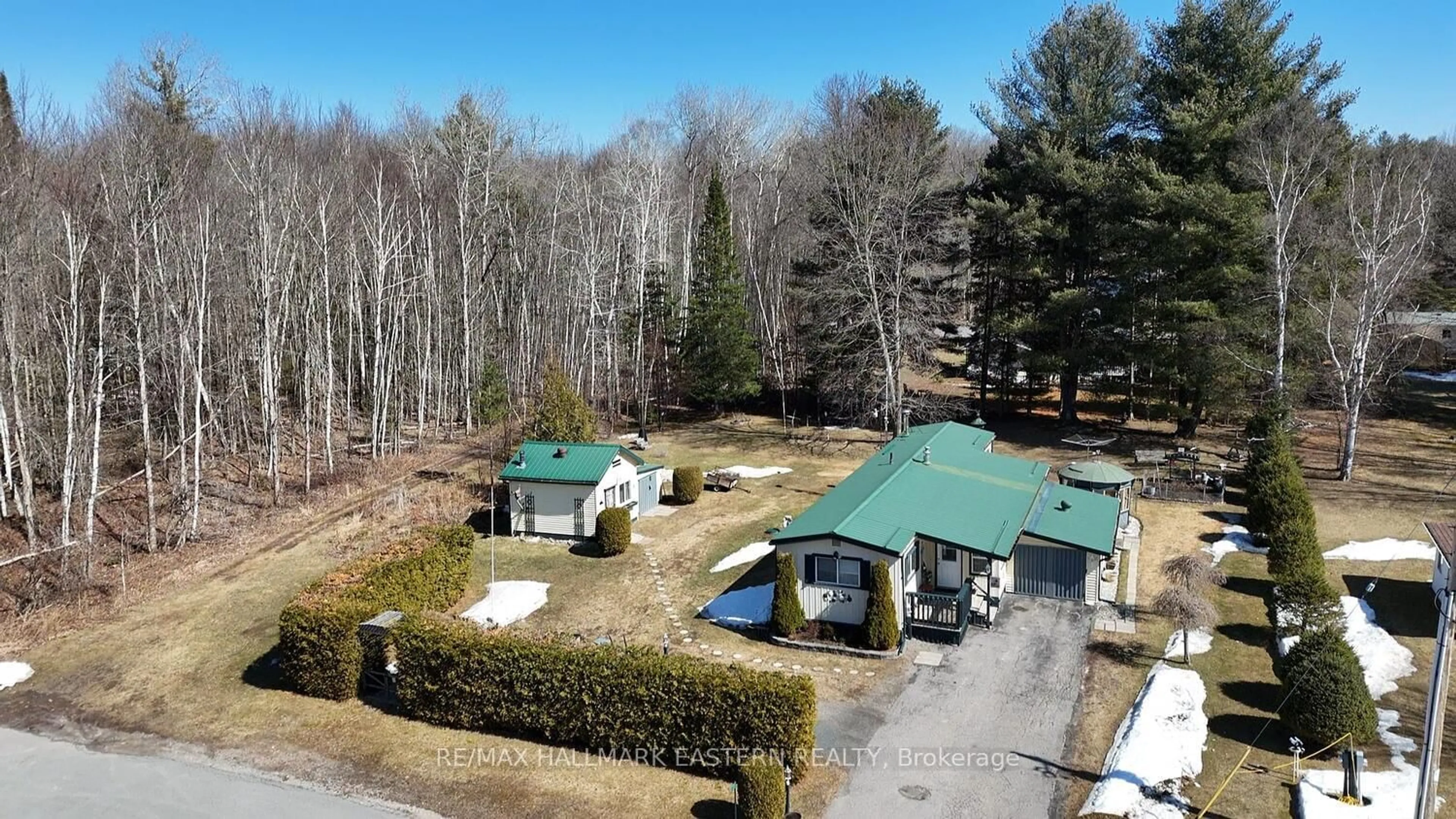 A pic from outside/outdoor area/front of a property/back of a property/a pic from drone, forest/trees view for 101 Sama Park Rd, Havelock-Belmont-Methuen Ontario K0L 1Z0