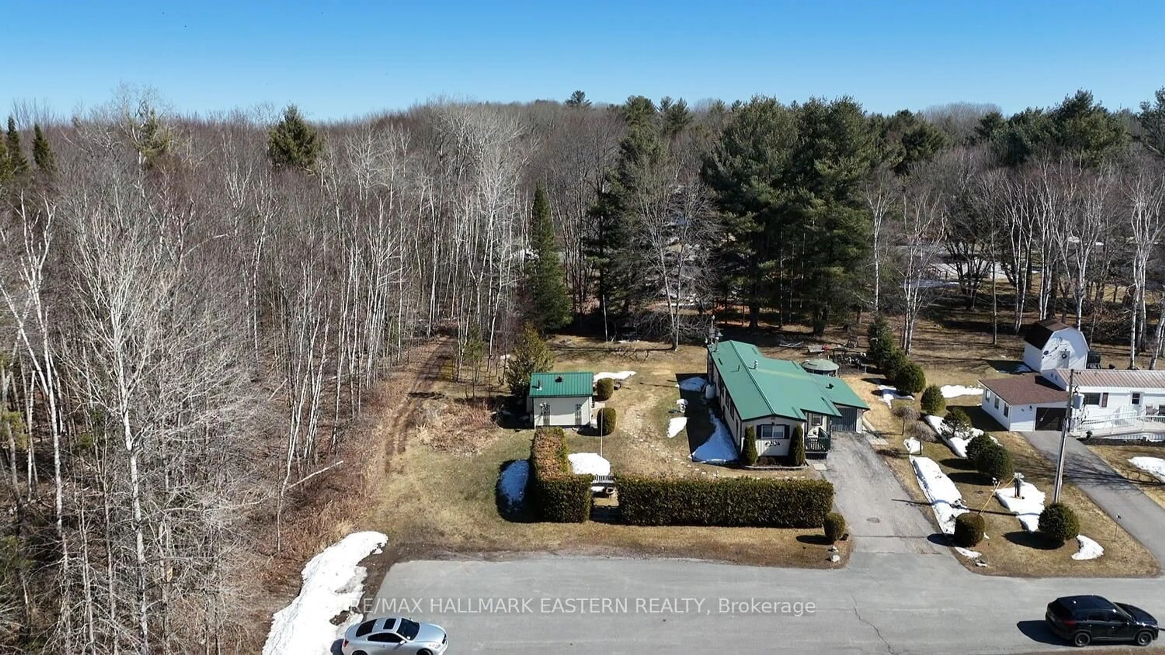 A pic from outside/outdoor area/front of a property/back of a property/a pic from drone, forest/trees view for 101 Sama Park Rd, Havelock-Belmont-Methuen Ontario K0L 1Z0
