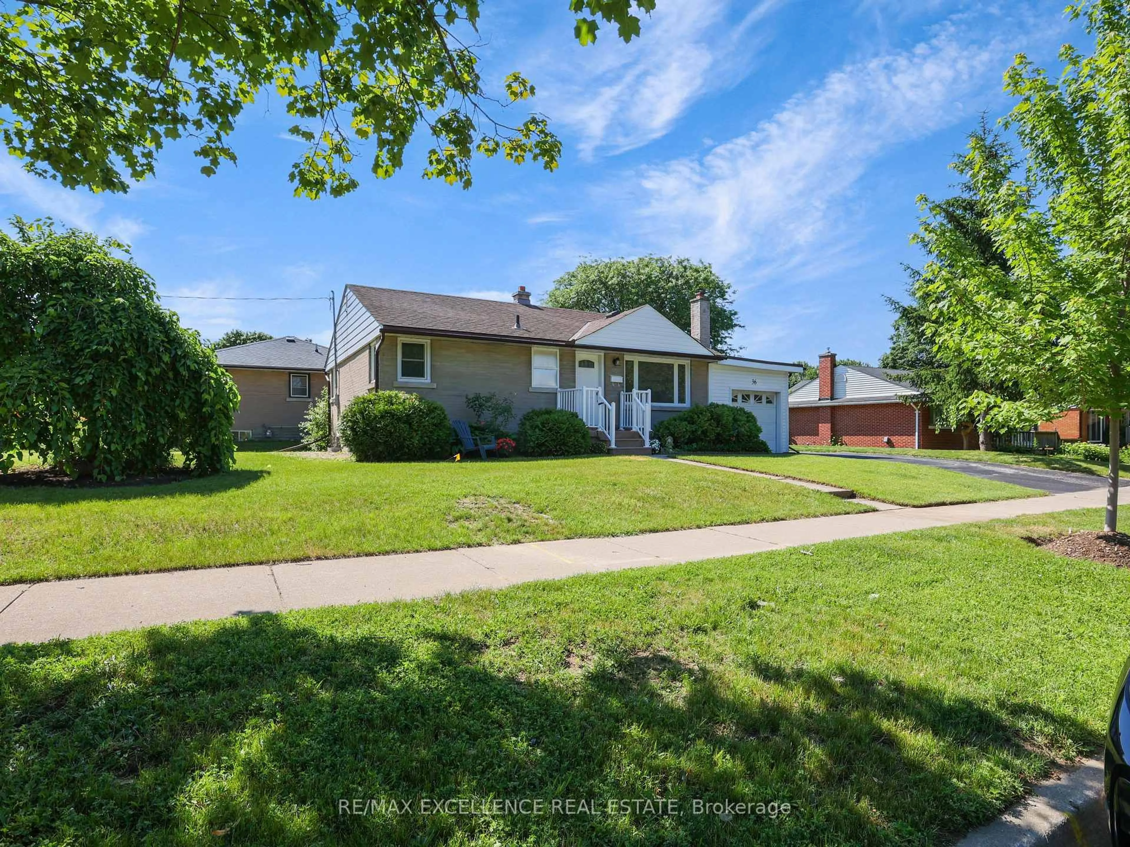 A pic from outside/outdoor area/front of a property/back of a property/a pic from drone, street for 36 Clark Ave, Kitchener Ontario N2C 1Y3