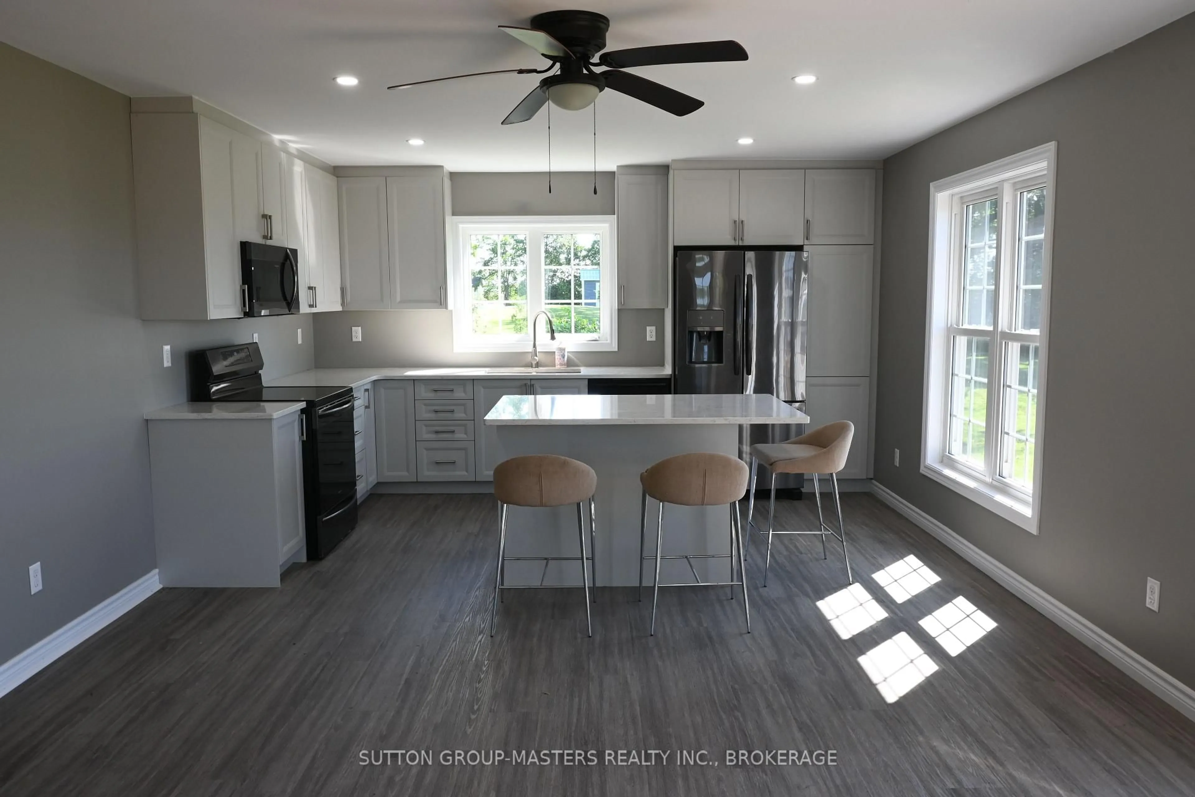 Open concept kitchen, ceramic/tile floor for 5175 Front Rd, Stella Ontario K0H 2S0