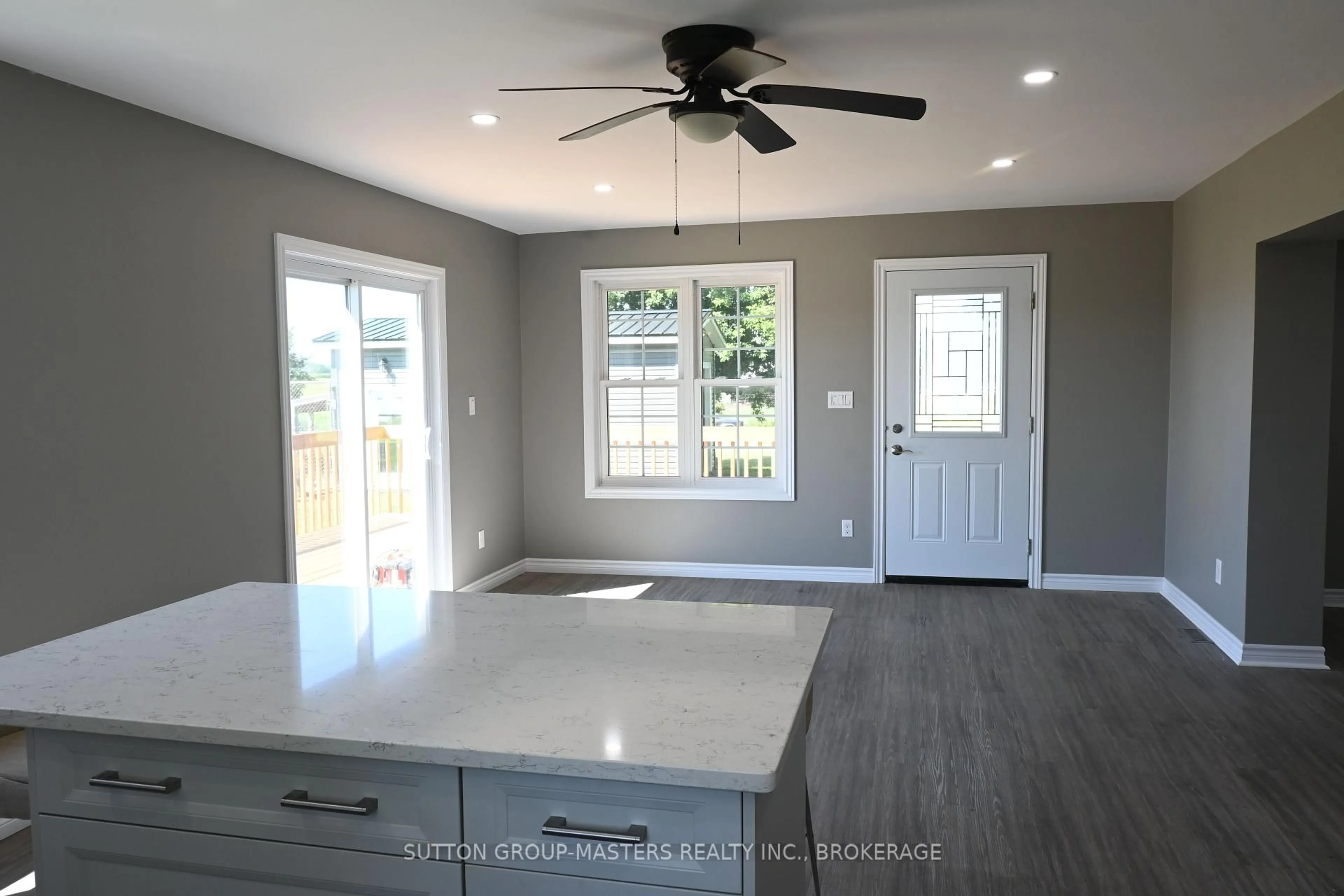 Open concept kitchen, ceramic/tile floor for 5175 Front Rd, Stella Ontario K0H 2S0