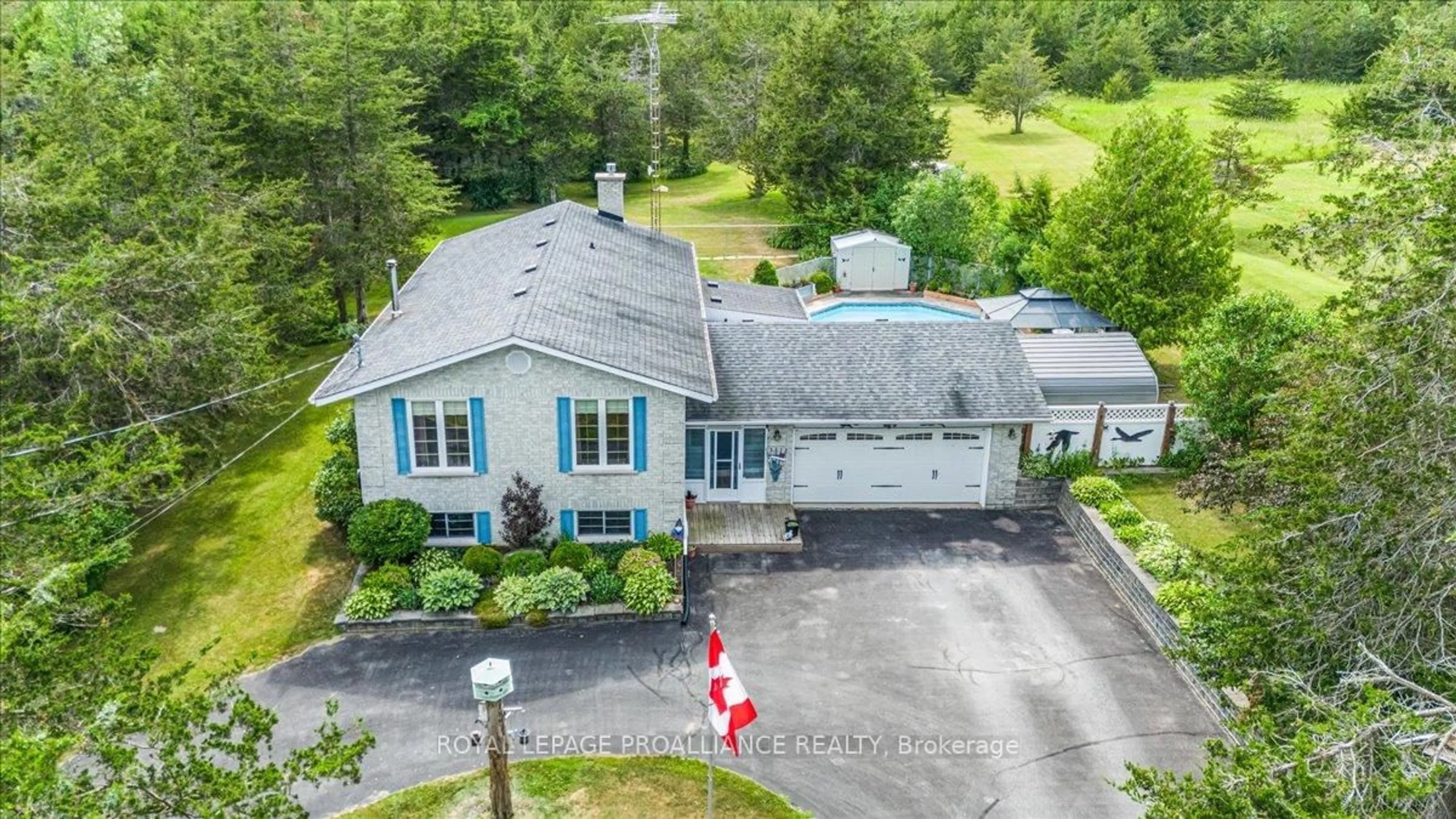 A pic from outside/outdoor area/front of a property/back of a property/a pic from drone, unknown for 2475C Shannonville Rd, Tyendinaga Ontario K0K 2V0