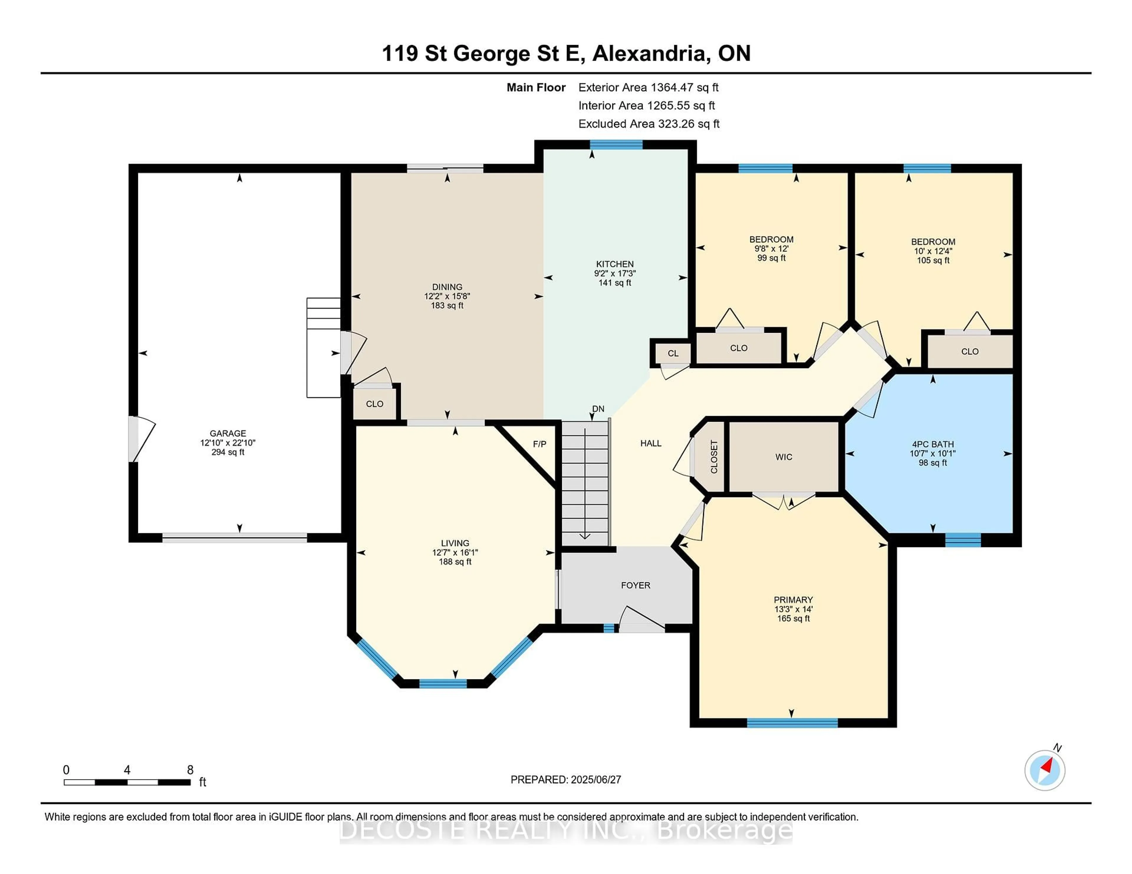 Floor plan for 119 St George St, North Glengarry Ontario K0C 1A0