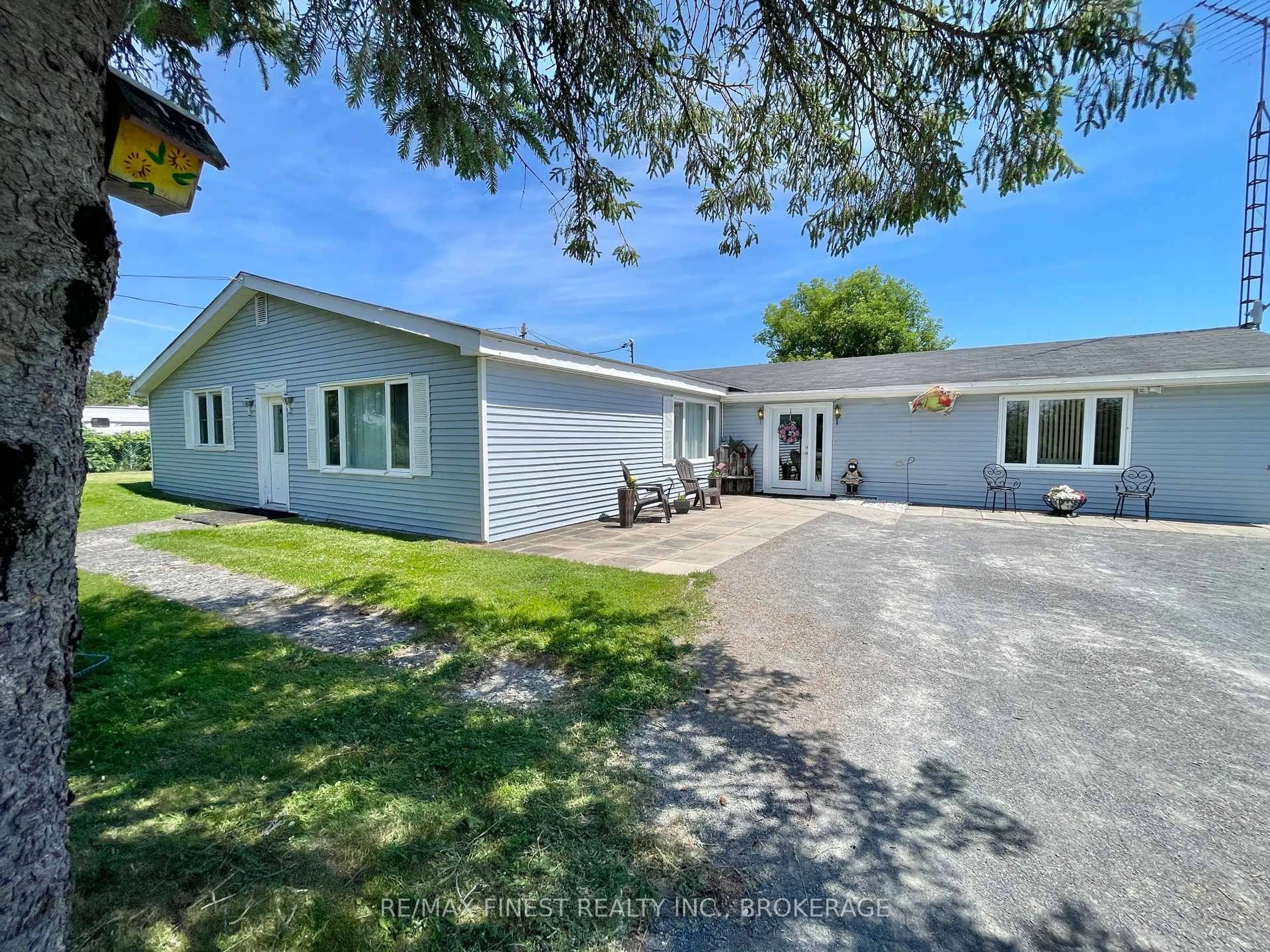 A pic from outside/outdoor area/front of a property/back of a property/a pic from drone, unknown for 609 Millhaven Rd, Bissett Creek Ontario K0H 2H0