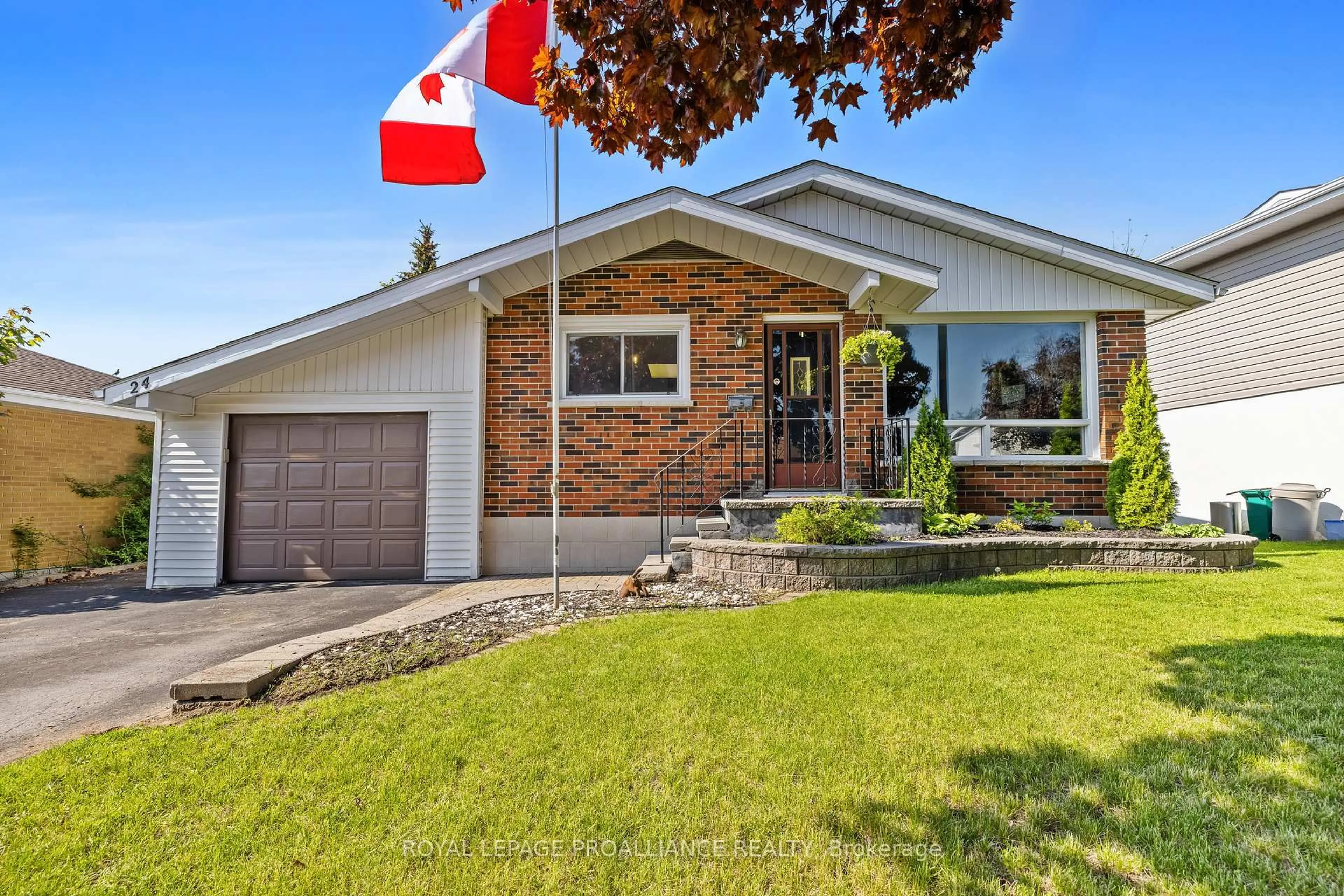 Home with brick exterior material, street for 24 Patrick St, Quinte West Ontario K8V 4B5